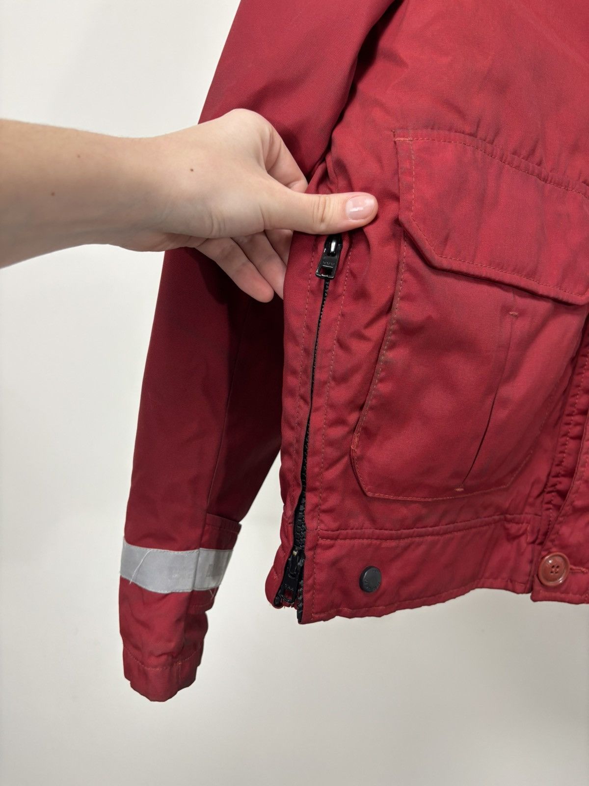 Other Blauer Vintage Men’s Red Insulated USA Police Bomber Jacket Size US M / EU 48-50 / 2 - 13 Thumbnail