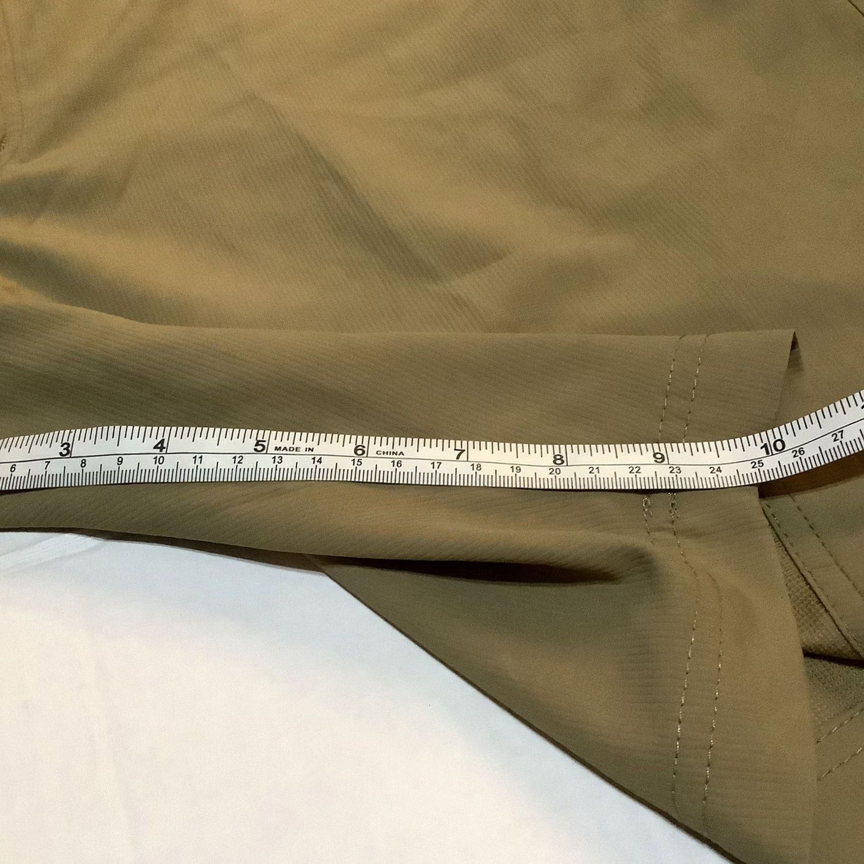 Wrangler Wrangler Performance Shorts Mens 44 Beige Polyester 5-Pocket 10in Inseam Outdoor Travel Regular Waist Elastic Pocket Beiges? Size US 44 / EU 60 - 5 Thumbnail