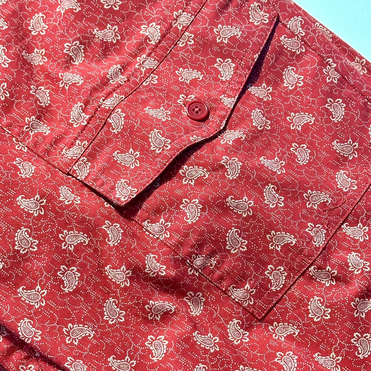 Ralph Lauren Vintage Ralph Lauren ; Vibrant Red Floral Print Womens Pants Size 34" / US 12 / IT 48 - 4 Thumbnail