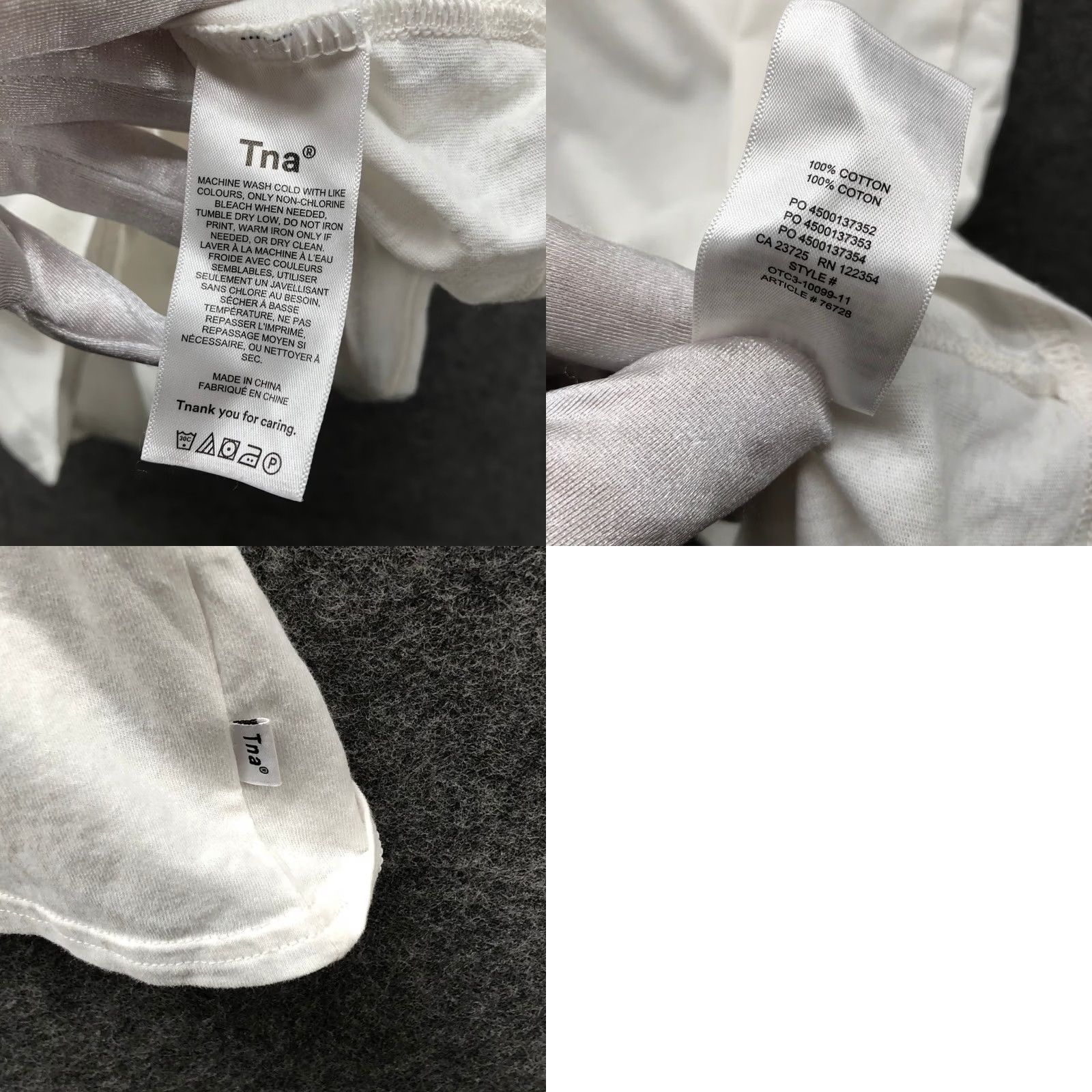 TNA Tna Aritzia Womens XS White T-Shirt Short Sleeve Crewneck Cotton Size XS / US 0-2 / IT 36-38 - 8 Thumbnail