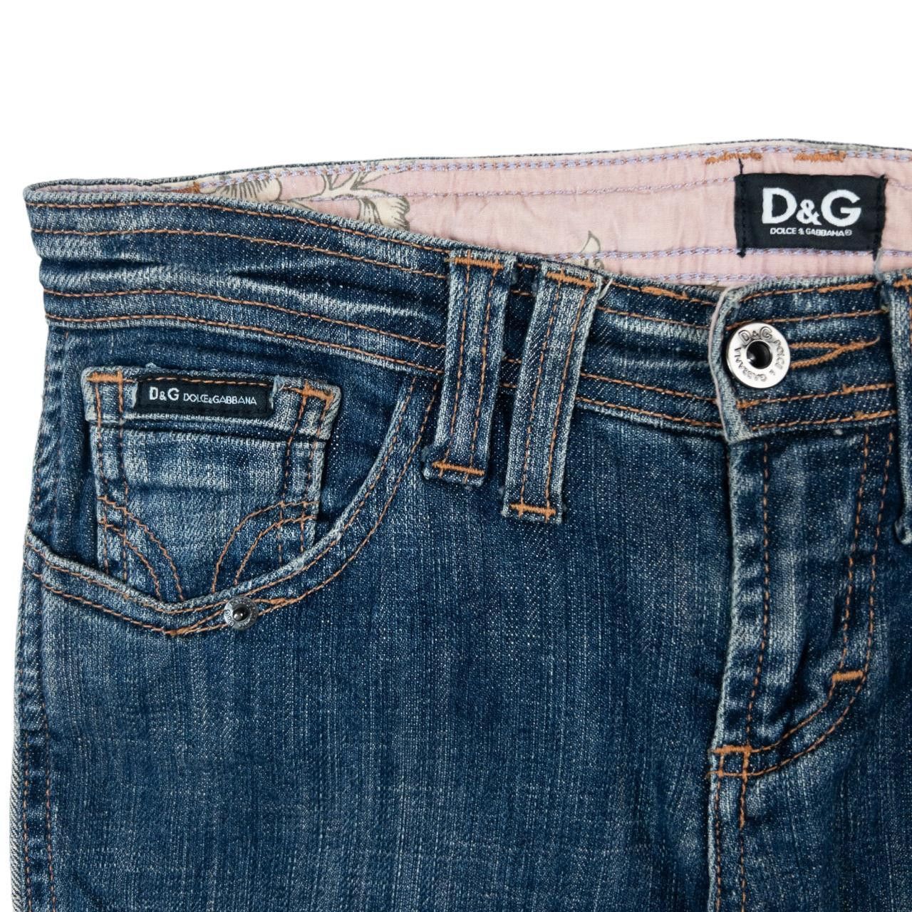 Dolce & Gabbana Vintage Dolce & Gabbana Embroidered Bootcut Jeans Size W28 Size 28" / US 6 / IT 42 - 5 Thumbnail
