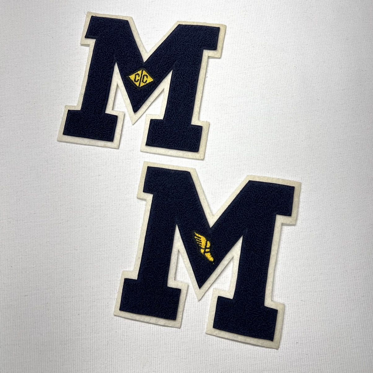 Vintage Letterman Varsity Patch Letter M Blue Chenille Felt Sports Size ONE SIZE - 1 Thumbnail