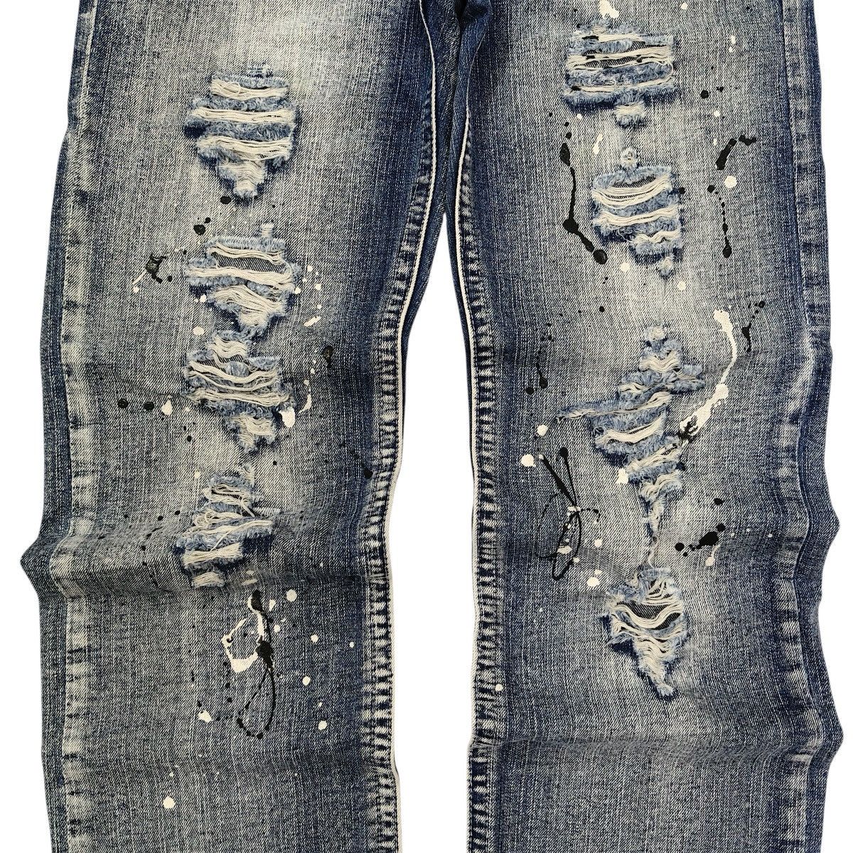Japanese Brand Vintage Y2K Japanese Colza Paint Splatter Distressed Jeansp Size US 28 / EU 44 - 6 Thumbnail