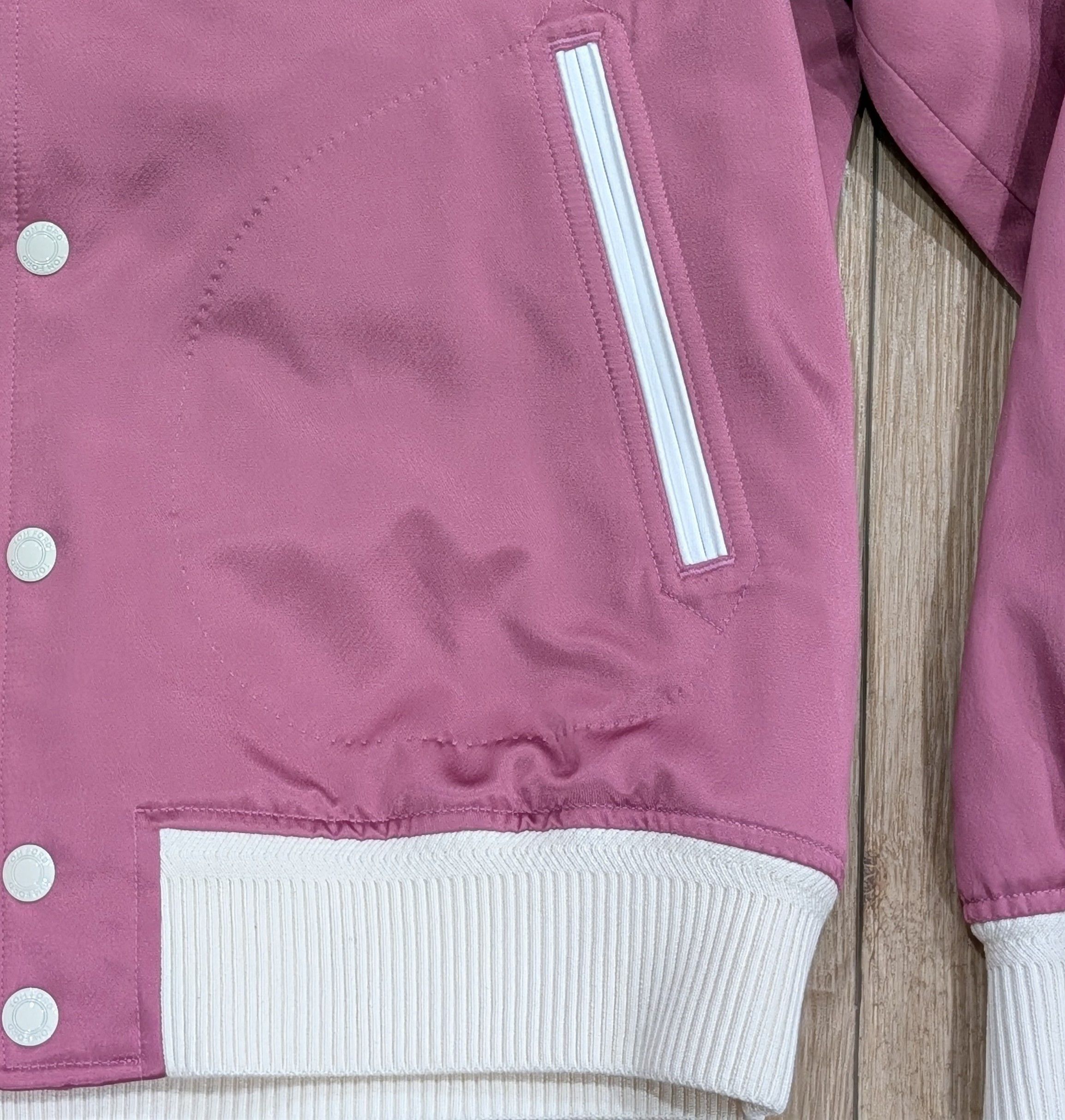 Tom Ford TOM FORD Shiny Satin Bomber Jacket Fuxia 52 US 42 Size US L / EU 52-54 / 3 - 3 Thumbnail