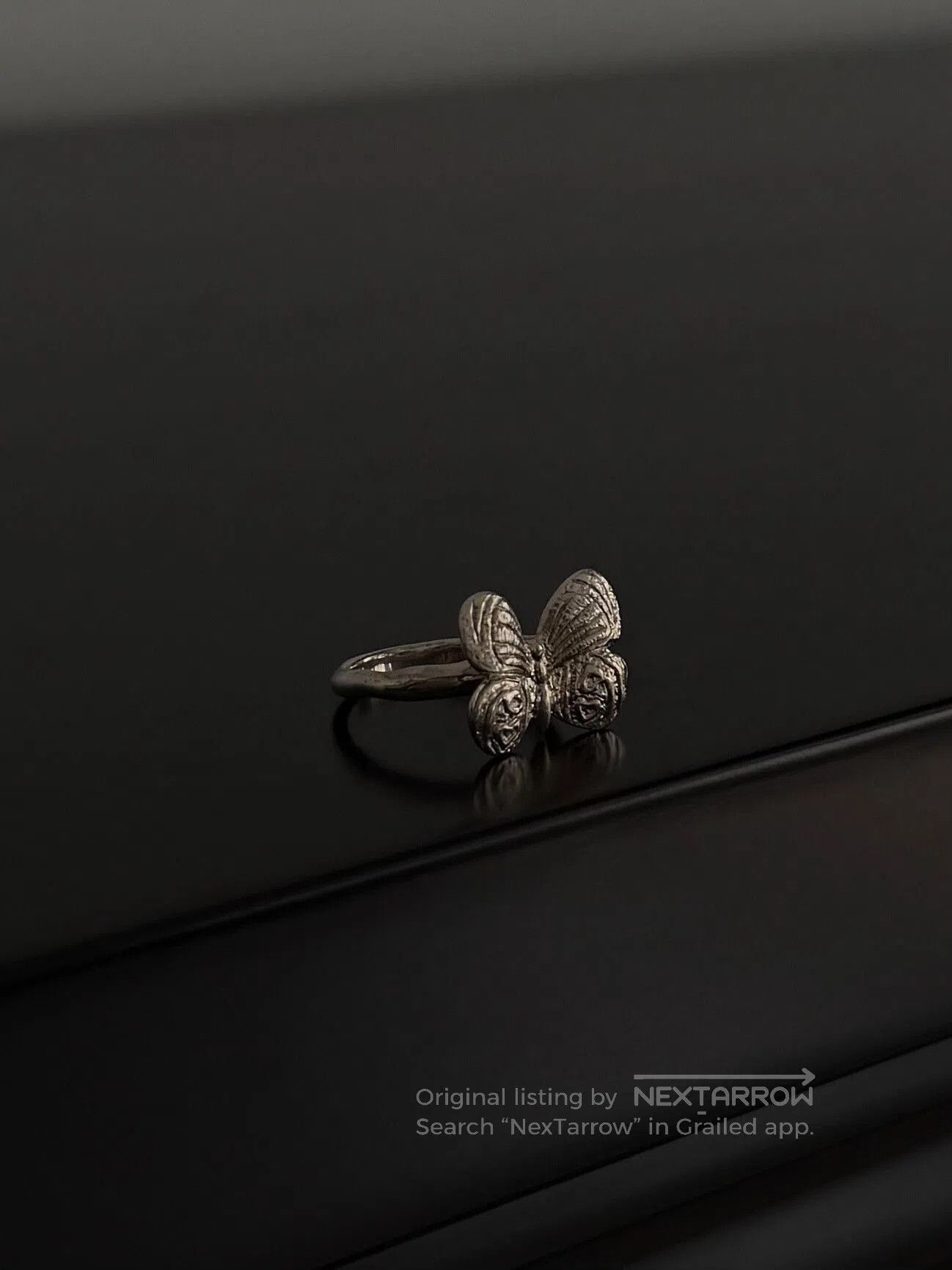 Jean Paul Gaultier Jean Paul Gaultier Butterfly Silver Ring. Size ONE SIZE - 1 Thumbnail