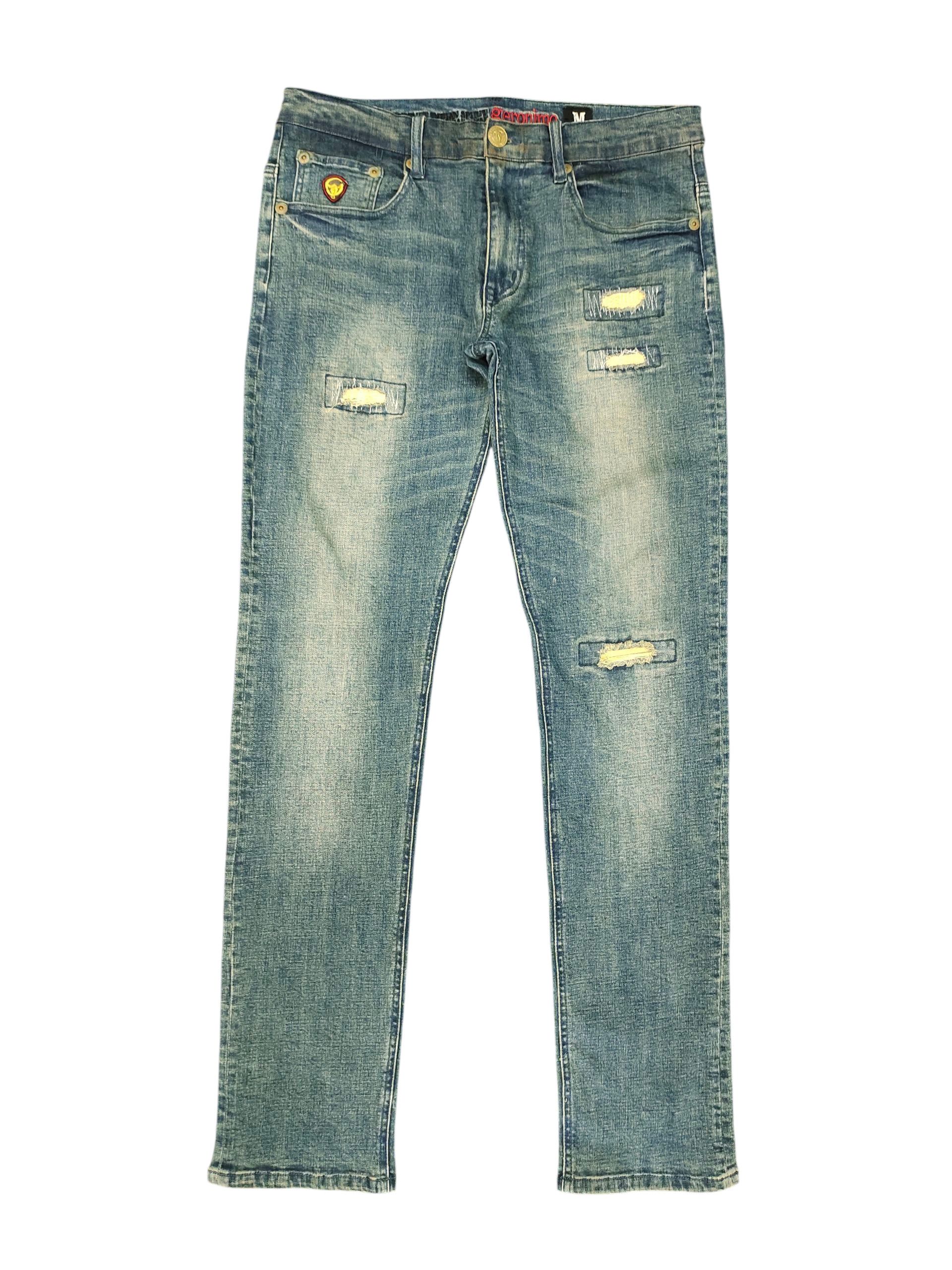 Comme des Garcons × Undercover Geronimo Japan Clawmark Distress Rusty Denim Jeans Size US 30 / EU 46 - 1 Thumbnail