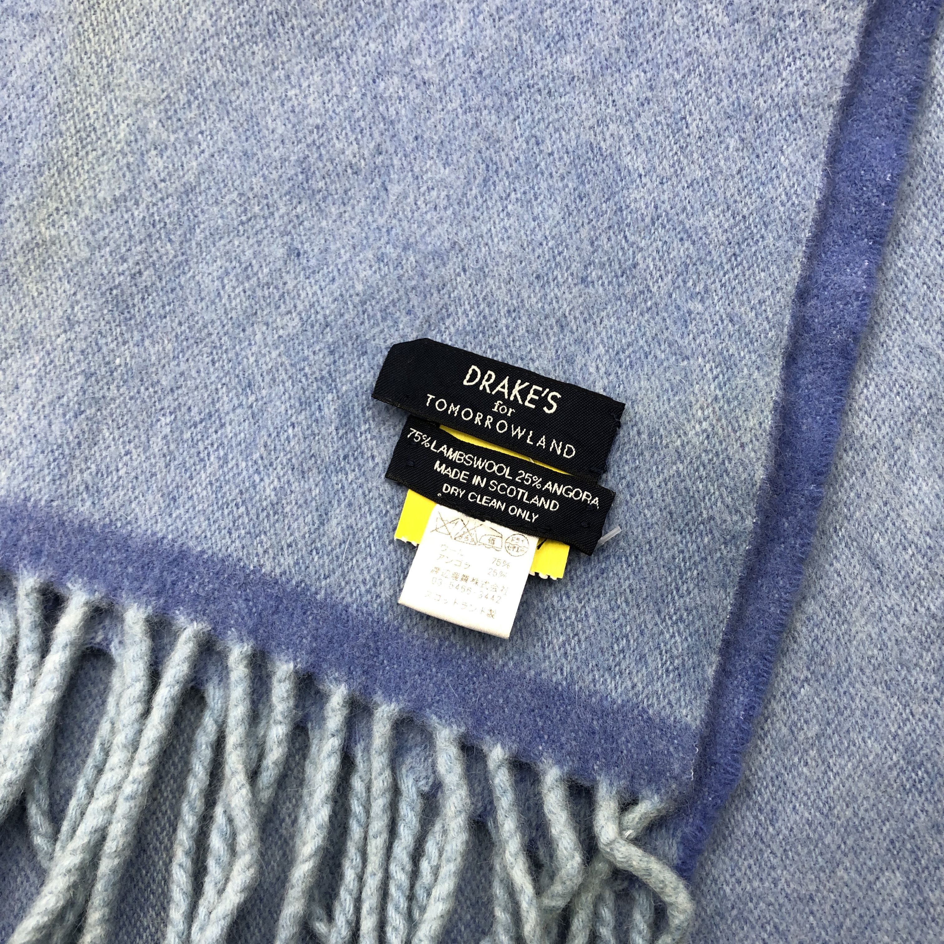 Drake Vintage Drakes Scarf Muffler Wool Cashmere Scarves Size ONE SIZE - 4 Thumbnail
