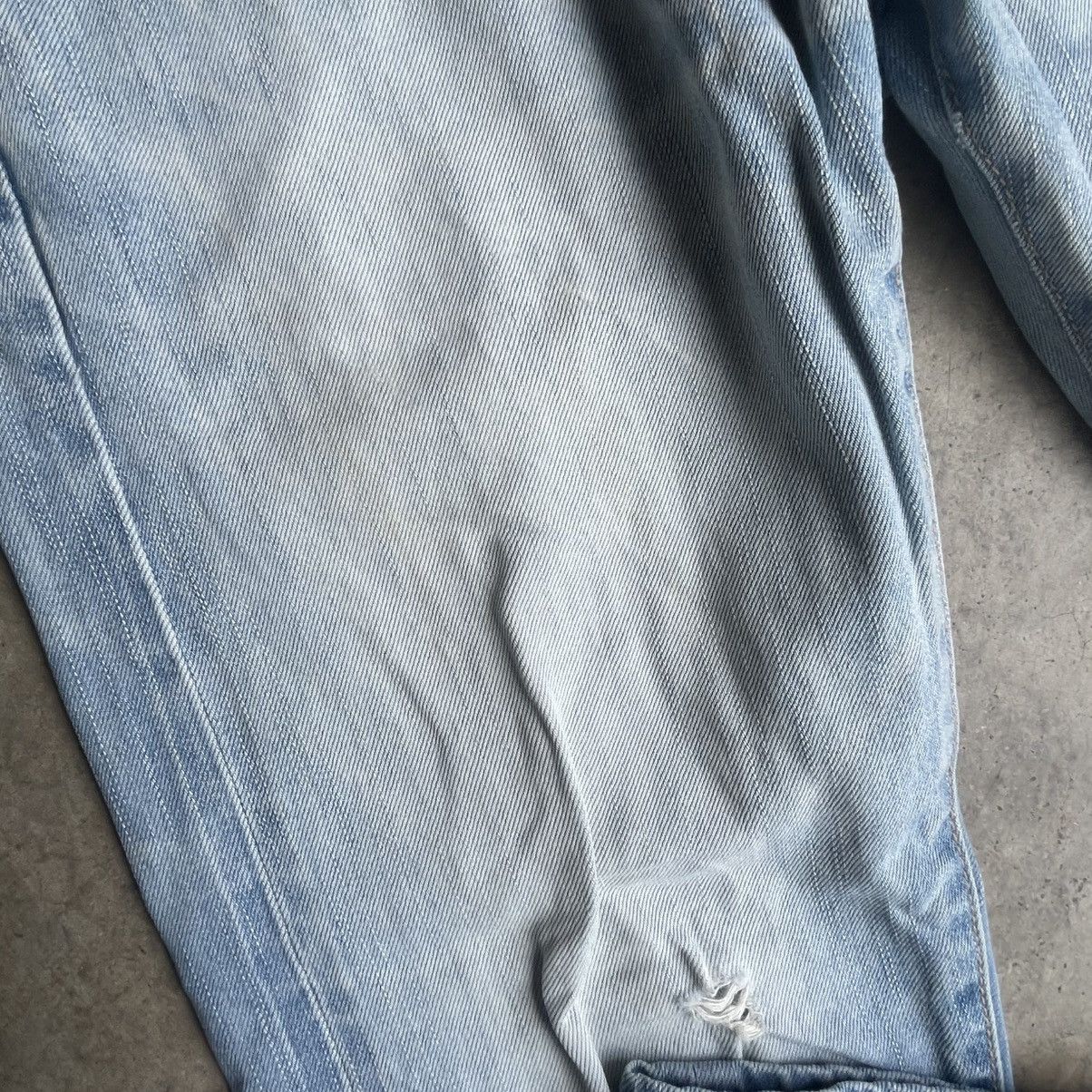Edwin 🔥Vintage Edwin 505ZXX Stoned Washed Ripped Distress Jeans Size US 30 / EU 46 - 8 Thumbnail
