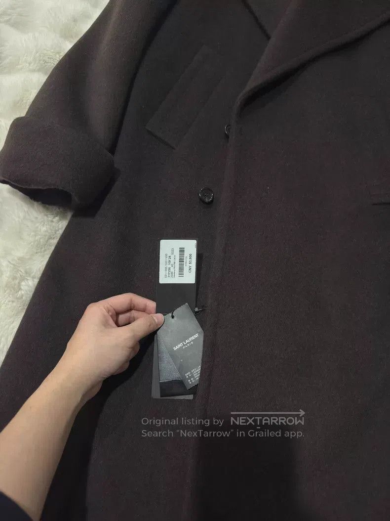 Saint Laurent Paris Saint Laurent Paris Goat Cashmere Women's Coat Size S / US 4 / IT 40 - 6 Thumbnail