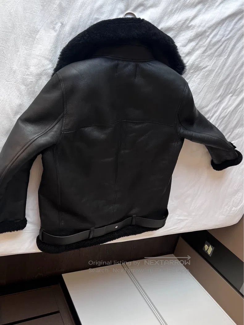 Acne Studios Acne Studios Shearling and Leather Combination Black Jacke Size XS / US 0-2 / IT 36-38 - 2 Thumbnail