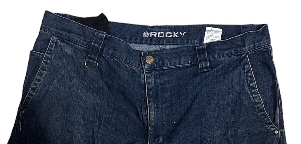 Japanese Brand Rocky Denim Cargo Pants Size US 36 / EU 52 - 3 Thumbnail