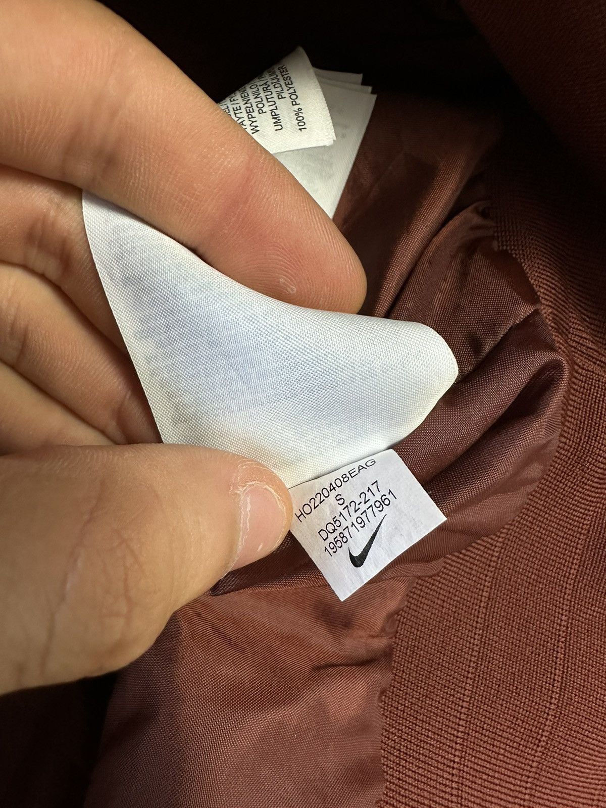 Other Nike Life Padded Hooded Jacket Men Brown S styled Size US S / EU 44-46 / 1 - 11 Thumbnail