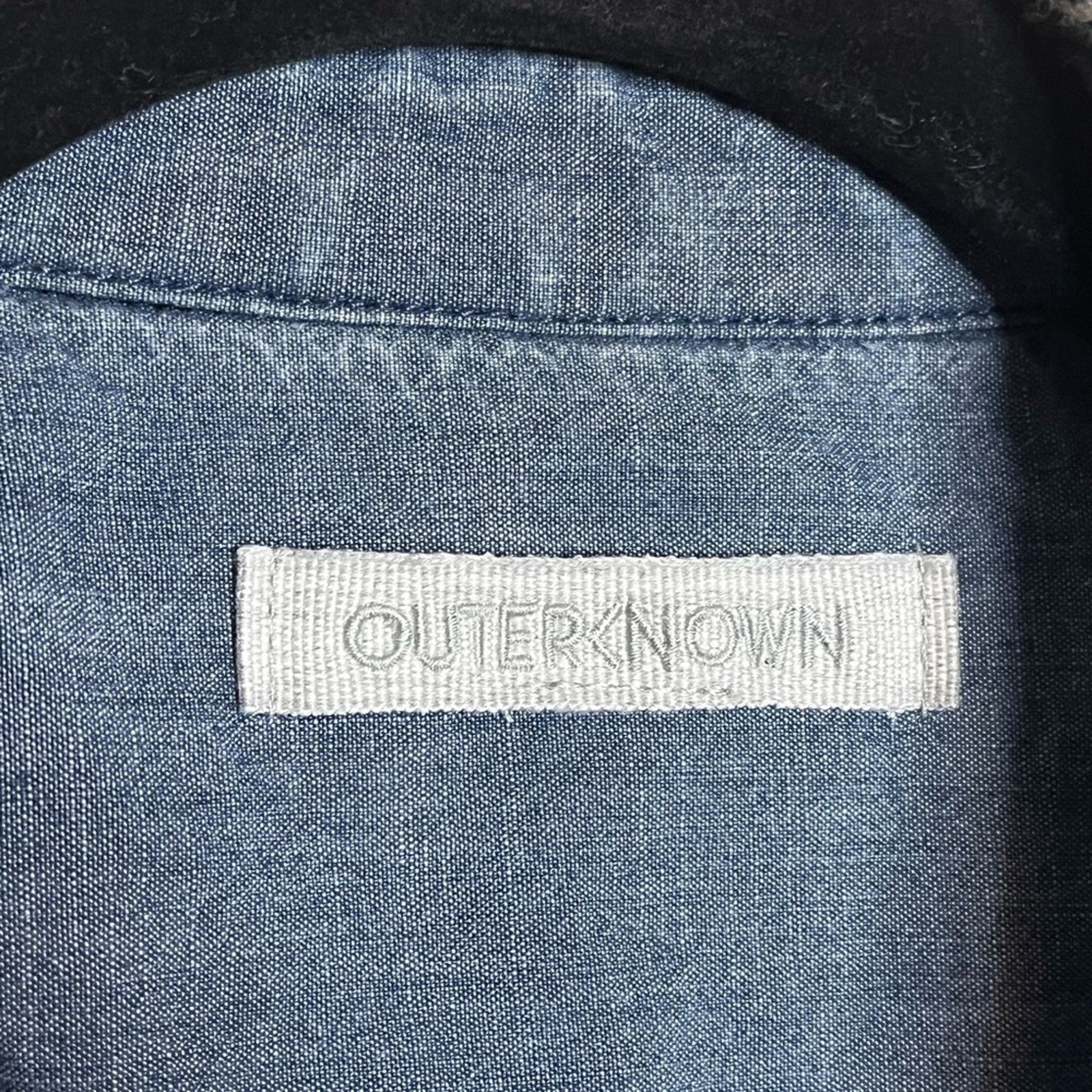 Outerknown OUTERKNOWN Blue & White Plaid Blanket Men's Shirt Size US M / EU 48-50 / 2 - 3 Thumbnail