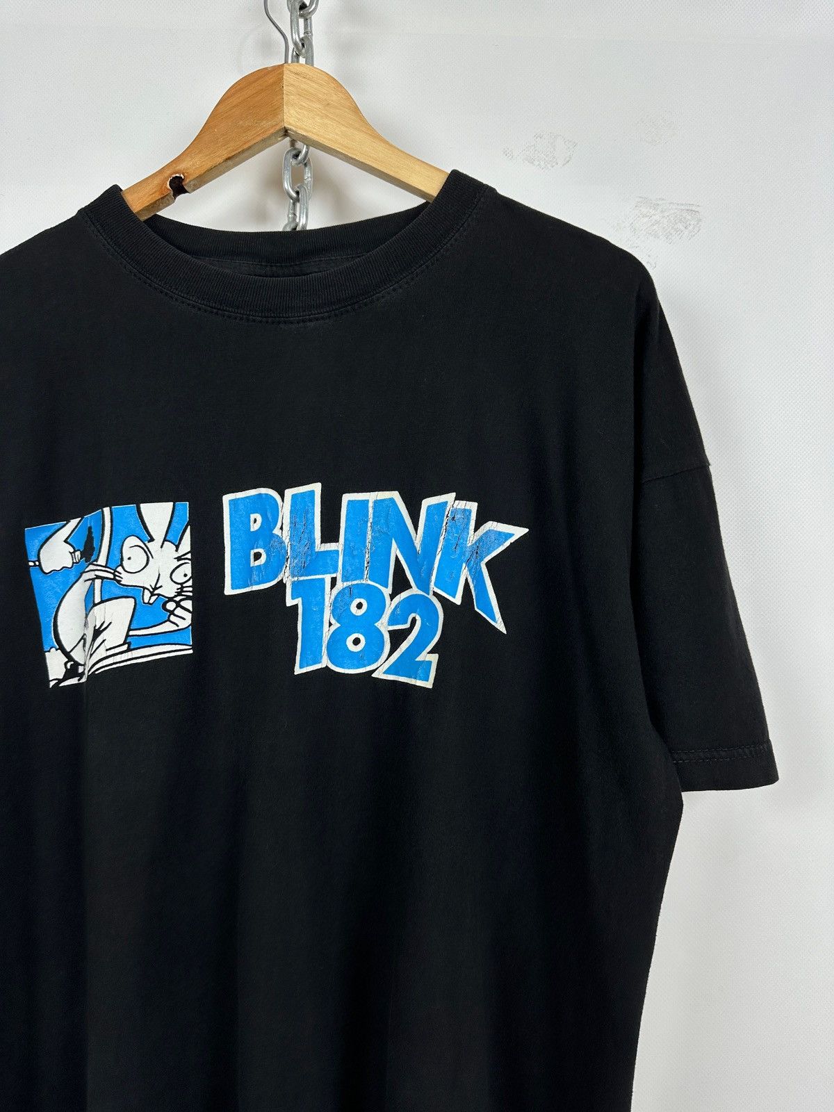 Band Tees 90s Vintage Blink 182 Skanking Bunny Band T-Shirt Size US XL / EU 56 / 4 - 6 Thumbnail