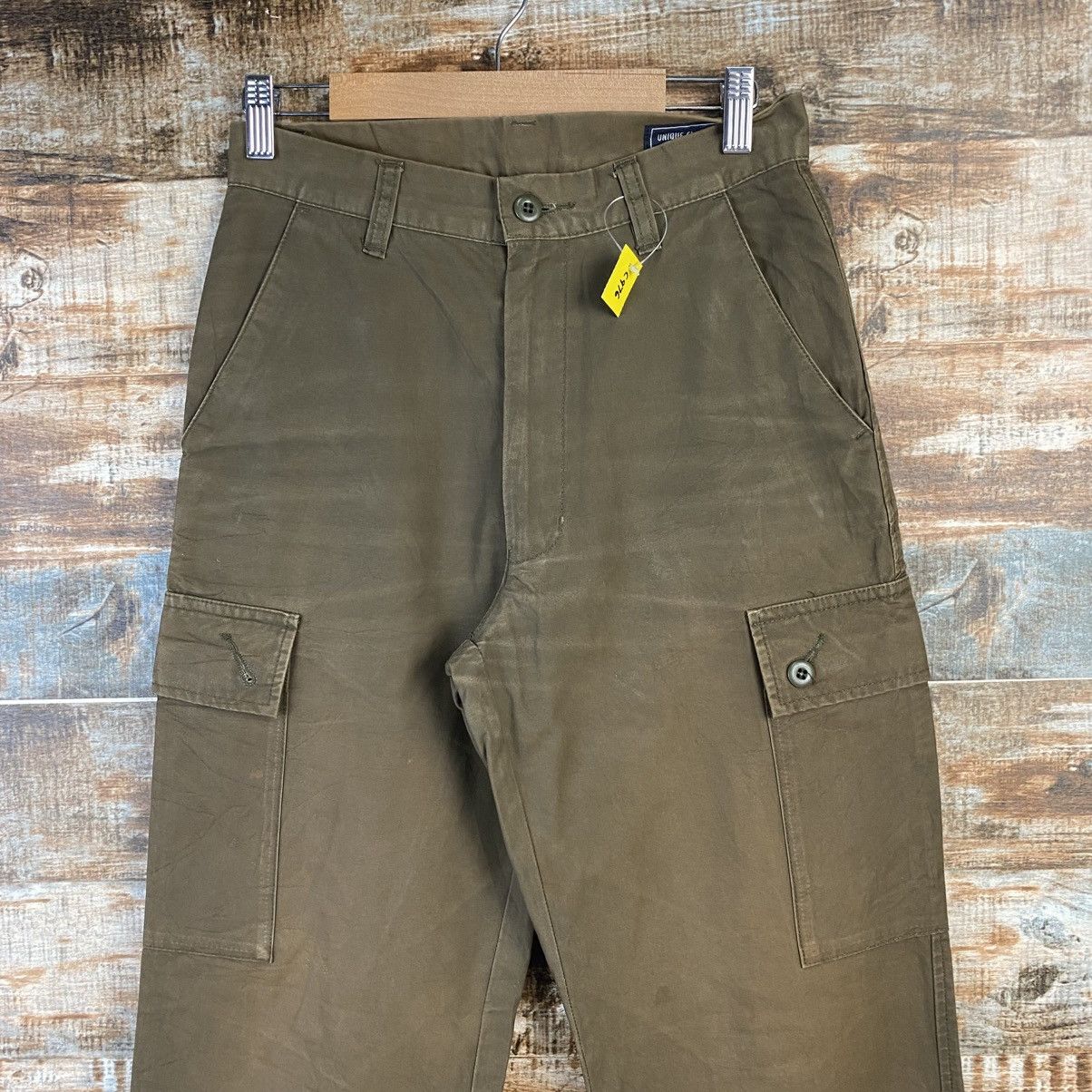 Vintage DL Unique Clothing Warehouse Brown Cargo Pants #C976 Size US 27 - 4 Thumbnail