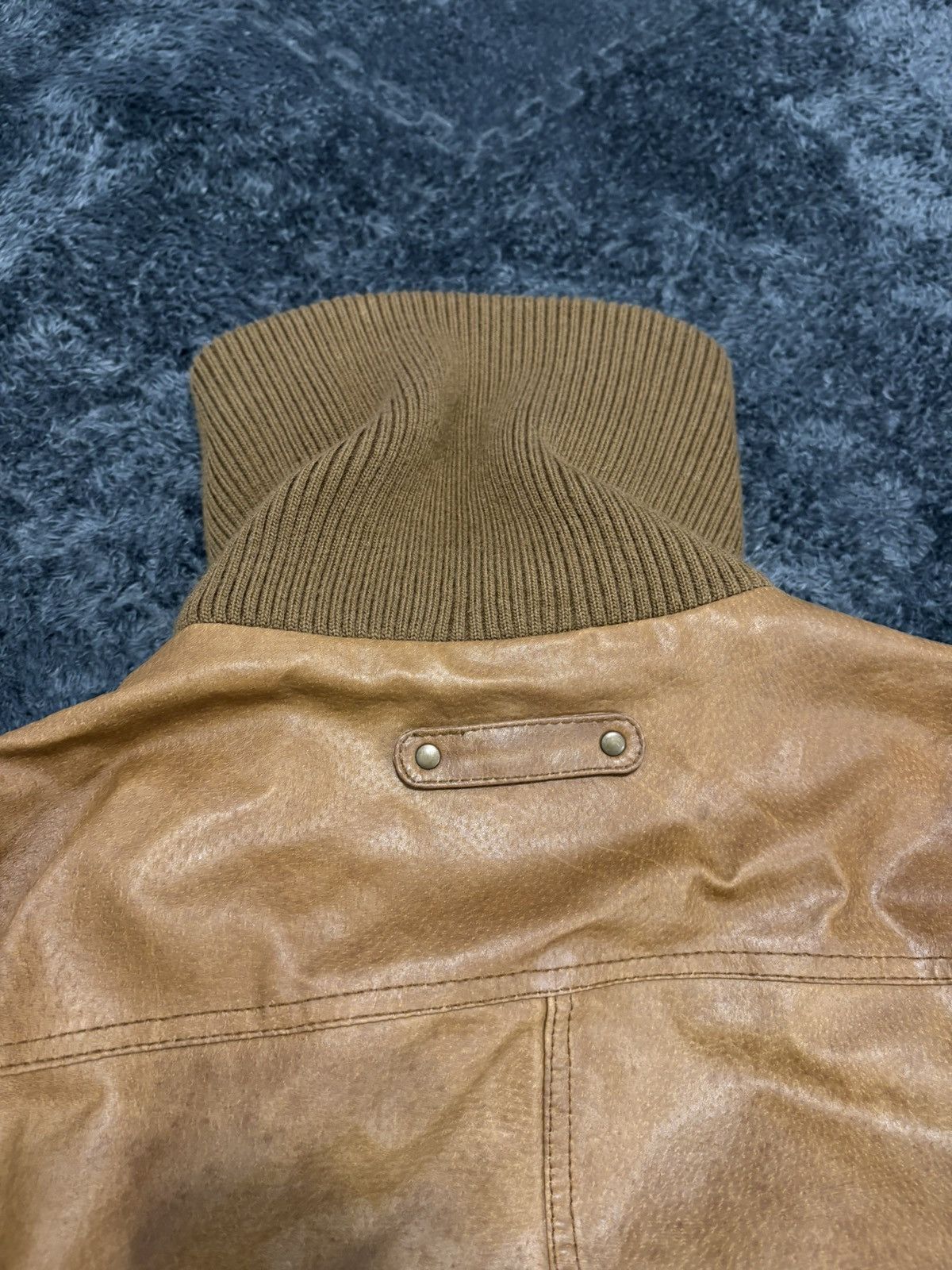 Hysteric Glamour Vintage 00s High Neck Rick Style Y2K Leather Jacket Size M / US 6-8 / IT 42-44 - 11 Thumbnail