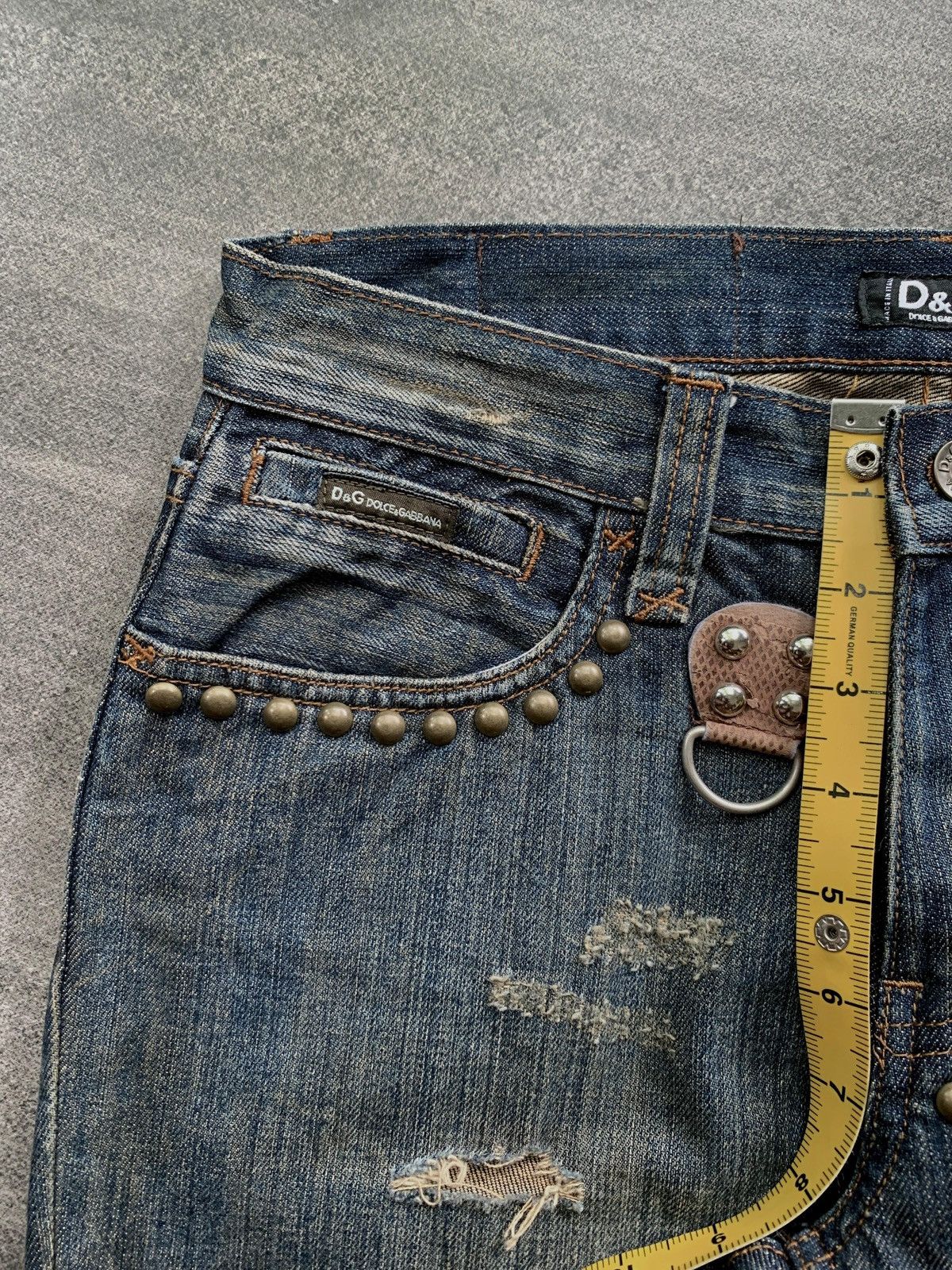 Dolce & Gabbana FREE TAX! Forever Studded Flared Denim Jeans Size US 28 / EU 44 - 14 Thumbnail