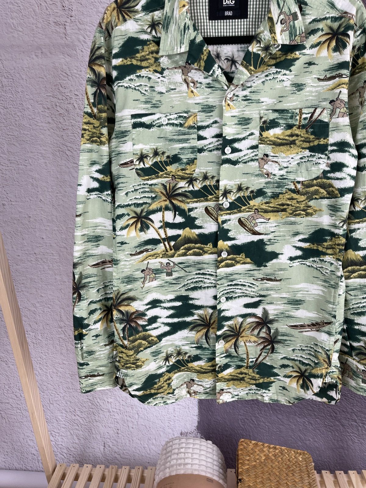 Dolce & Gabbana Dolce & Gabbana BRAD Hawaiian ls shirt surfing floral Size US M / EU 48-50 / 2 - 3 Thumbnail