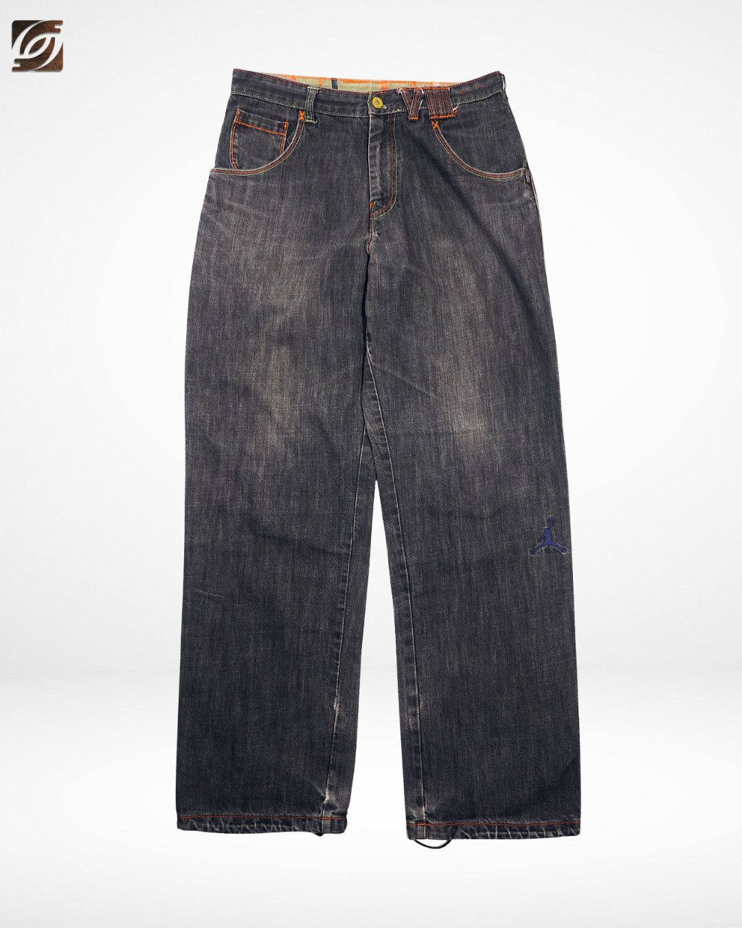 Jordan Brand FW07 Jordan VIII Wide Leg Models Denim Pants Size US 34 / EU 50 - 2 Thumbnail