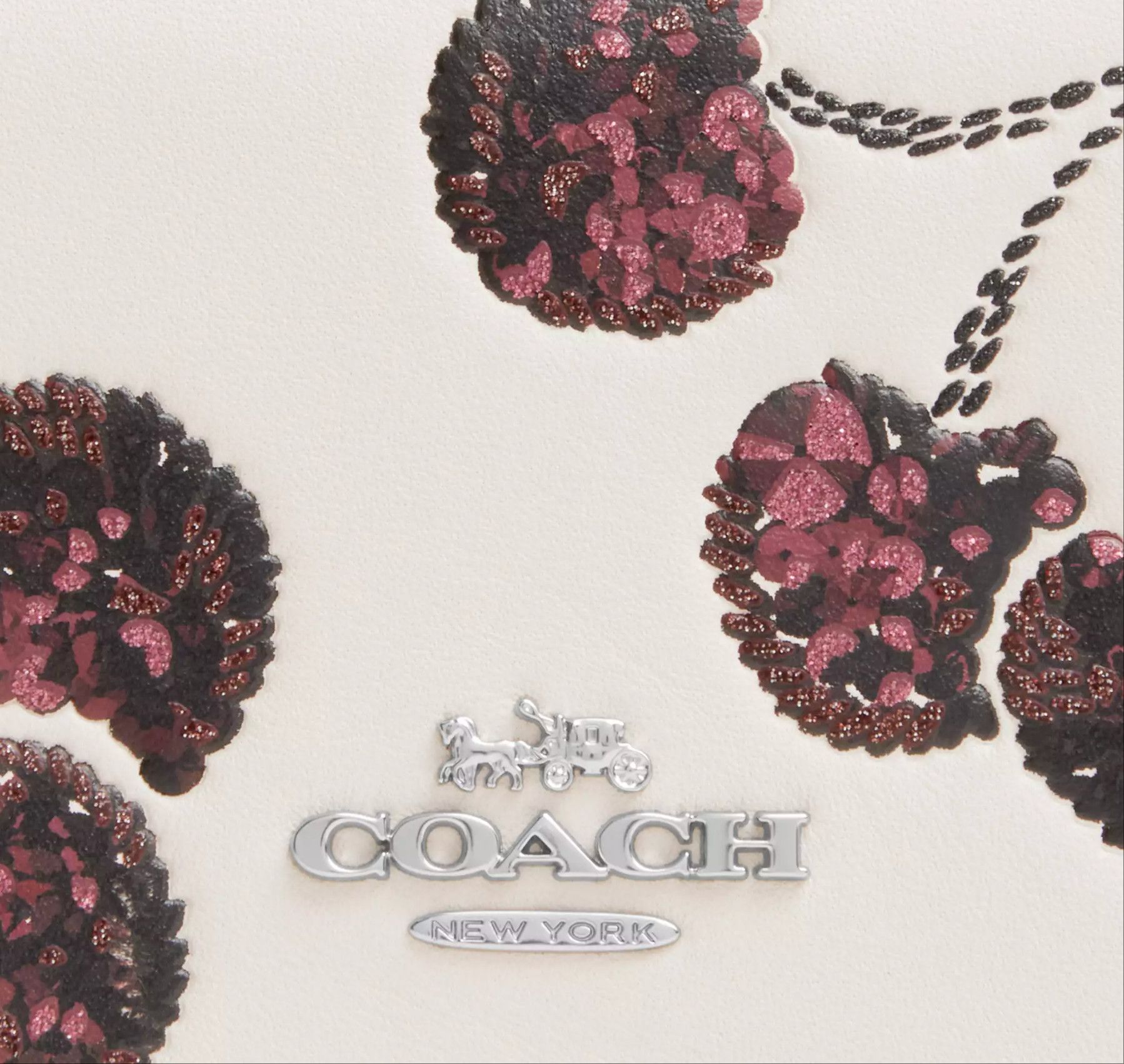 Coach NWT Coach CDE98 Mini Wallet On A Chain With Cherry Print Size ONE SIZE - 14 Thumbnail