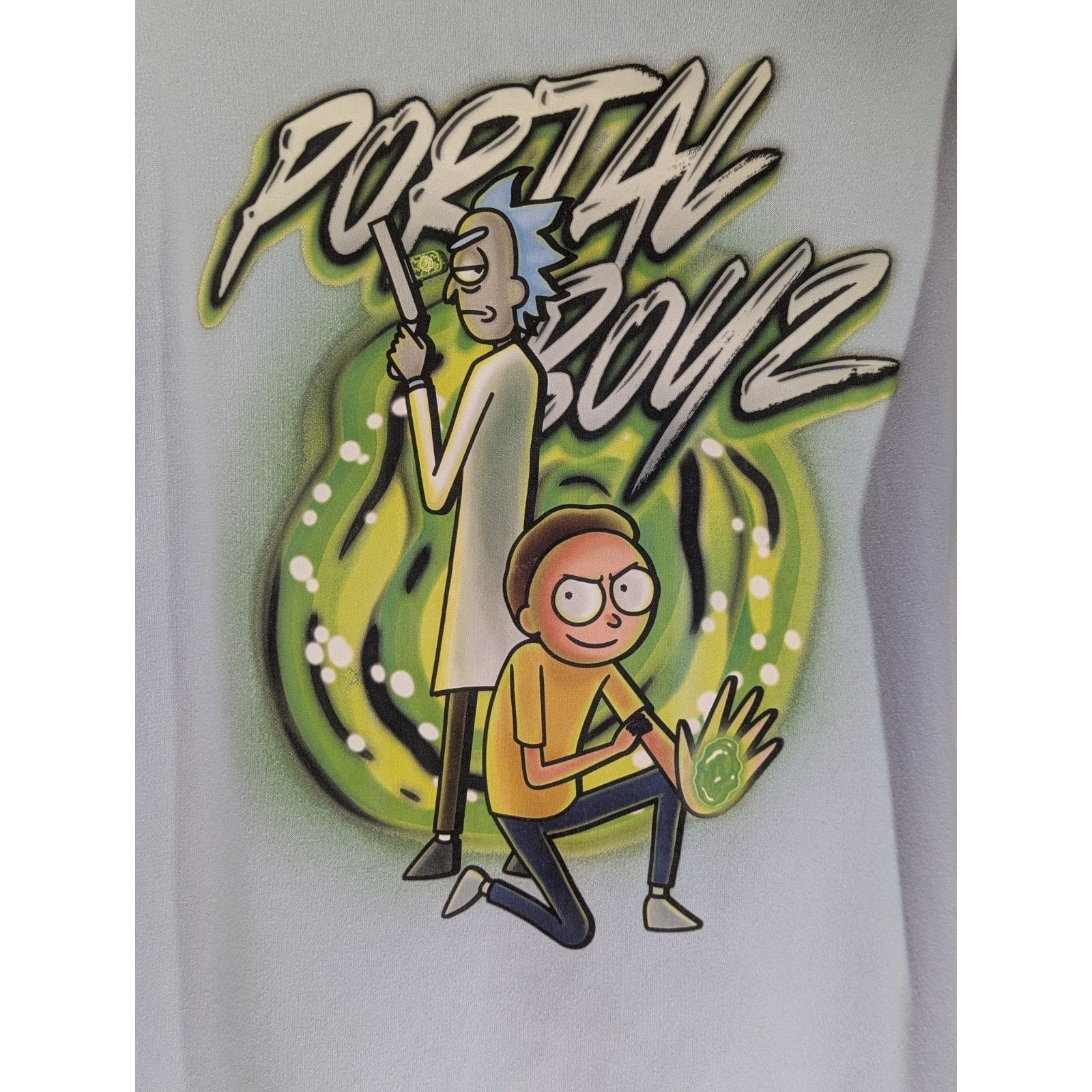 H&M H&M x Rick and Morty Portal Boyz 4 Life Blue Hoodie XS Size US XS / EU 42 / 0 - 6 Thumbnail