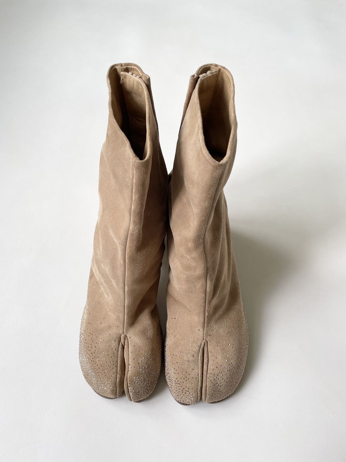 Maison Margiela Late 2000s Rhinestone Toe Tabi Boots Size US 9.5 / IT 39.5 - 3 Thumbnail