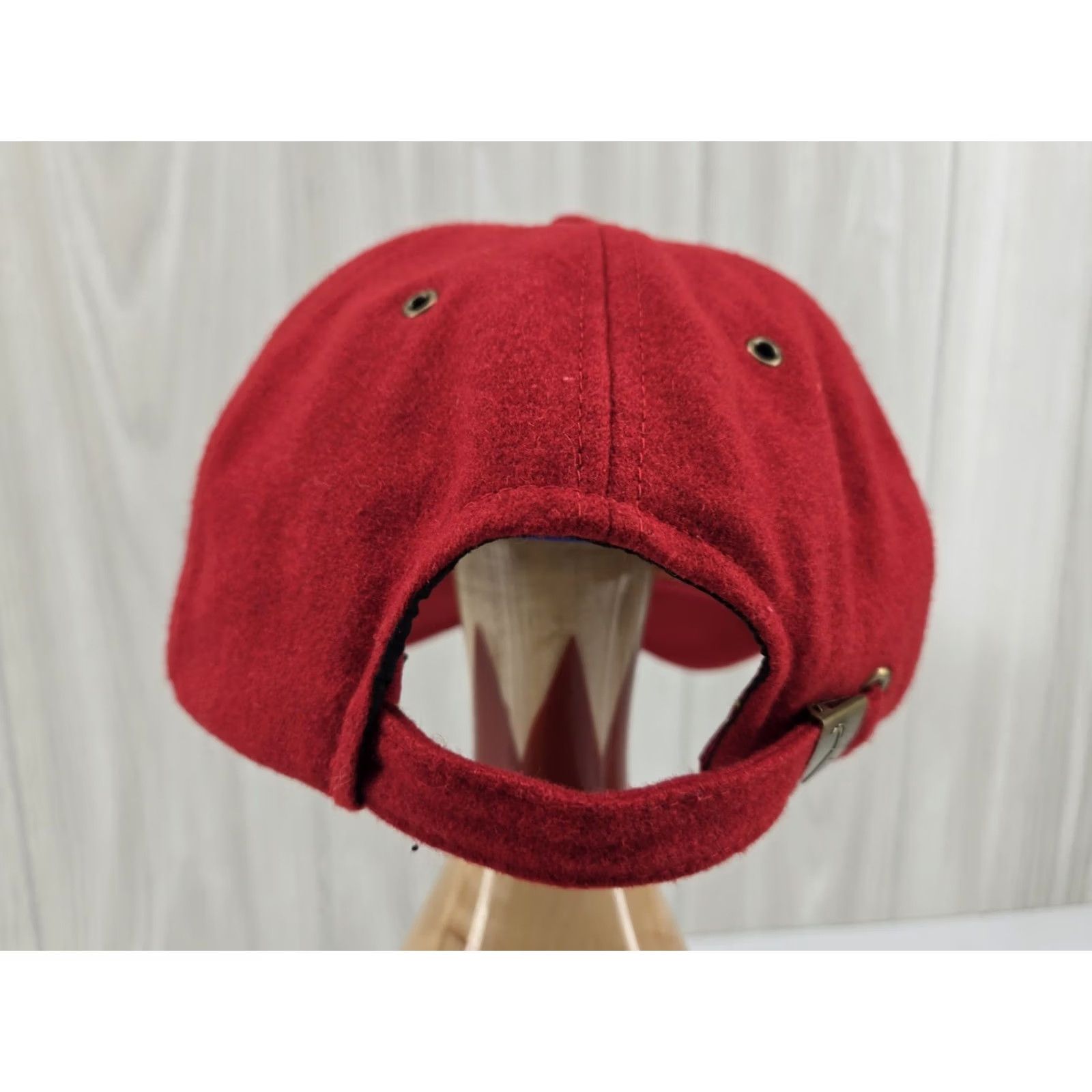Vintage Alpine Club Baseball Cap Wool Blend Red Adjustable Strap Men One Size Autumn Winter Switzerland Hat Size ONE SIZE - 7 Thumbnail