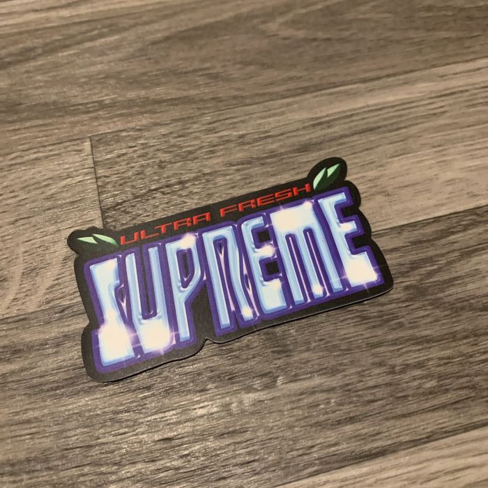 Supreme Black Supreme Ultra Fresh Sticker Grailed