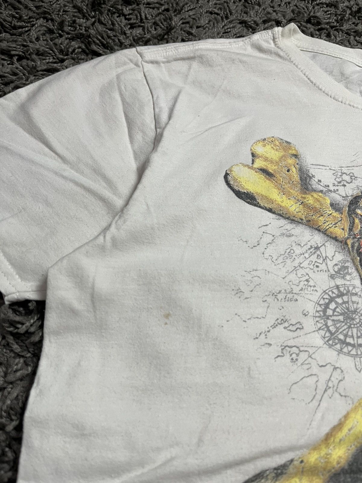 Vintage The Black Pearl Pirate Boat Ayia Napa Skull T-Shirt Size US M / EU 48-50 / 2 - 4 Thumbnail