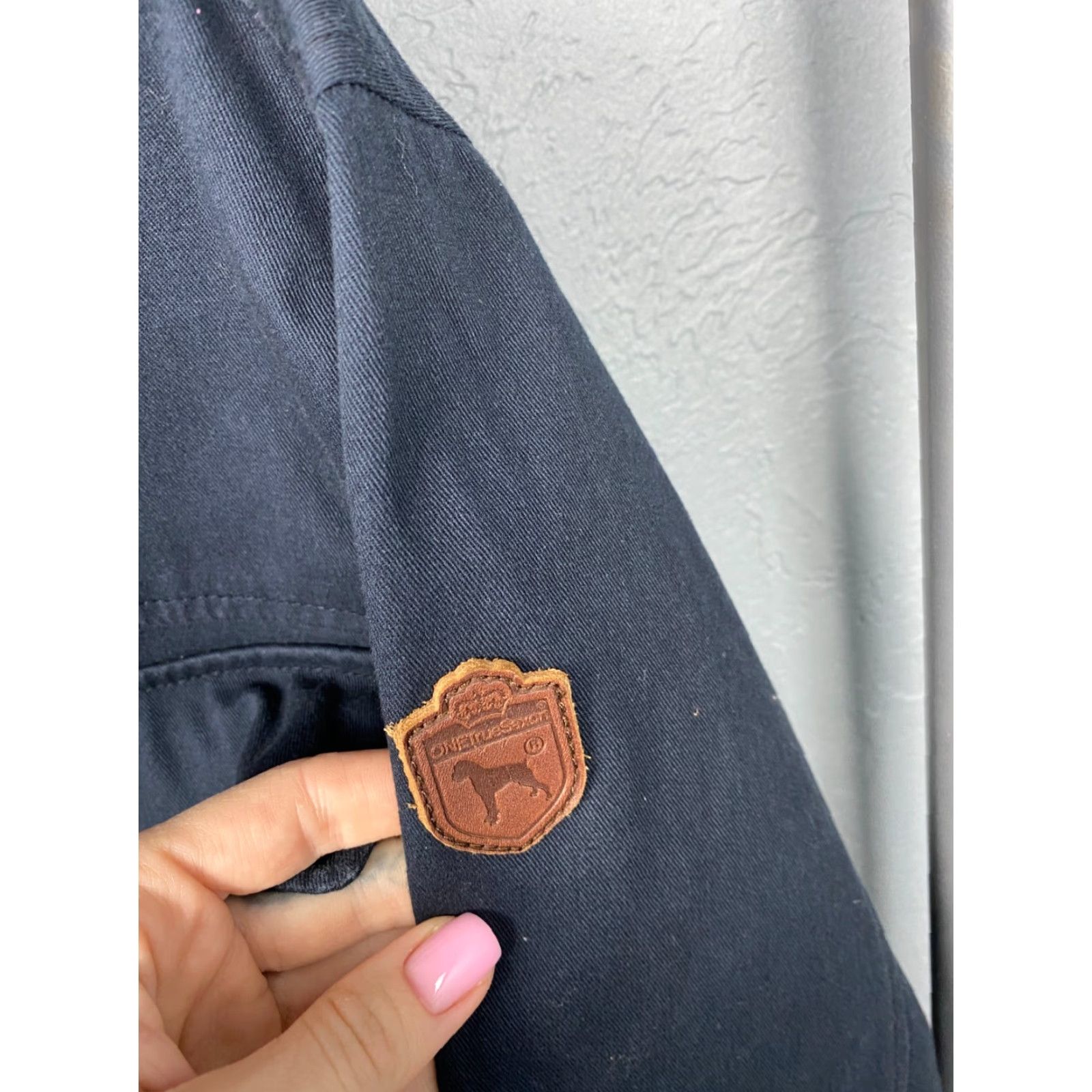 Vintage One True Saxon Vintage Mens Jacket Waterproof Multi Pocket XL Blue - Military Style Size US XL / EU 56 / 4 - 6 Thumbnail