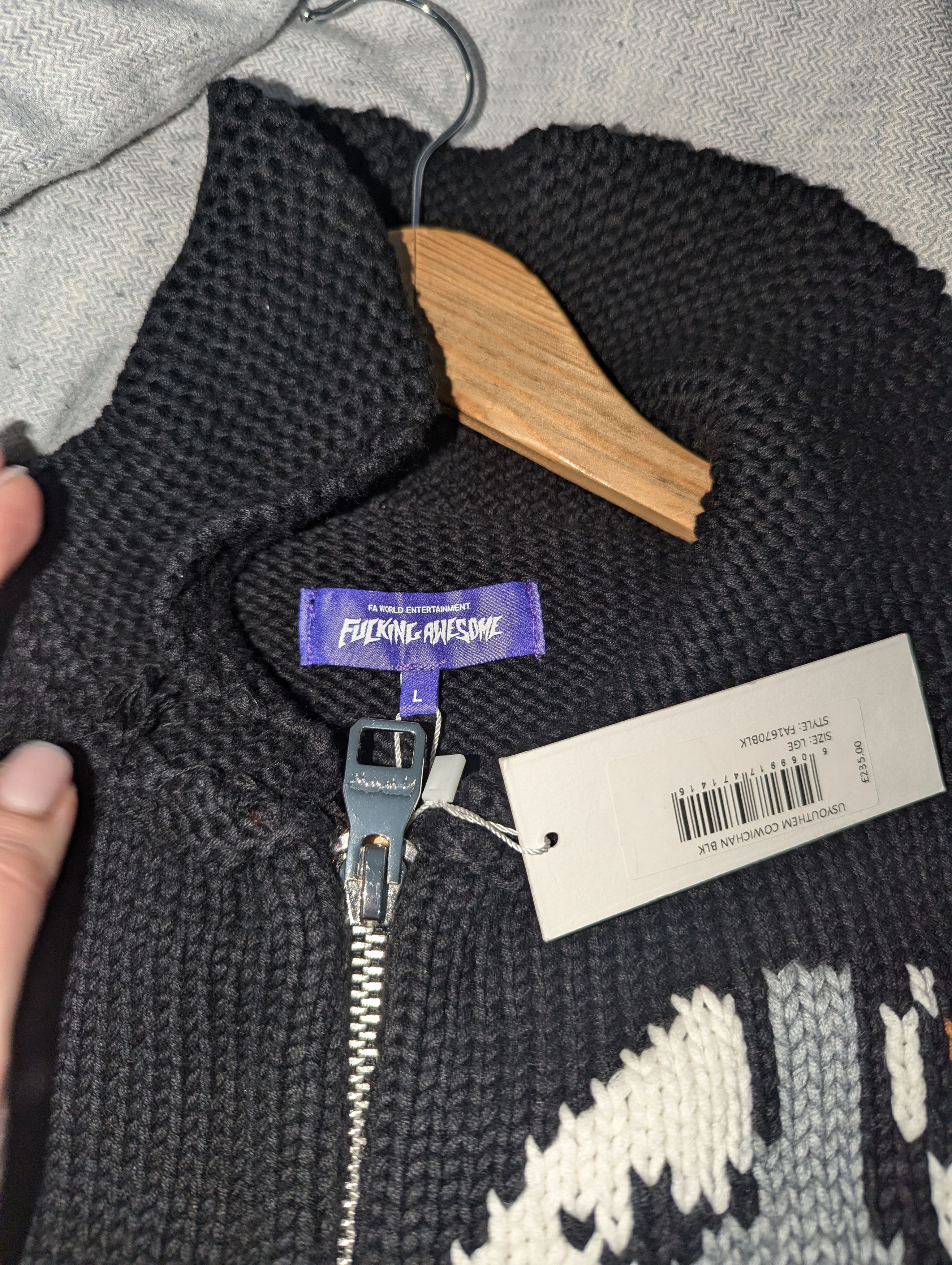 Fucking Awesome 'Cowichan' Heavy Knit Cardigan Size US L / EU 52-54 / 3 - 6 Thumbnail