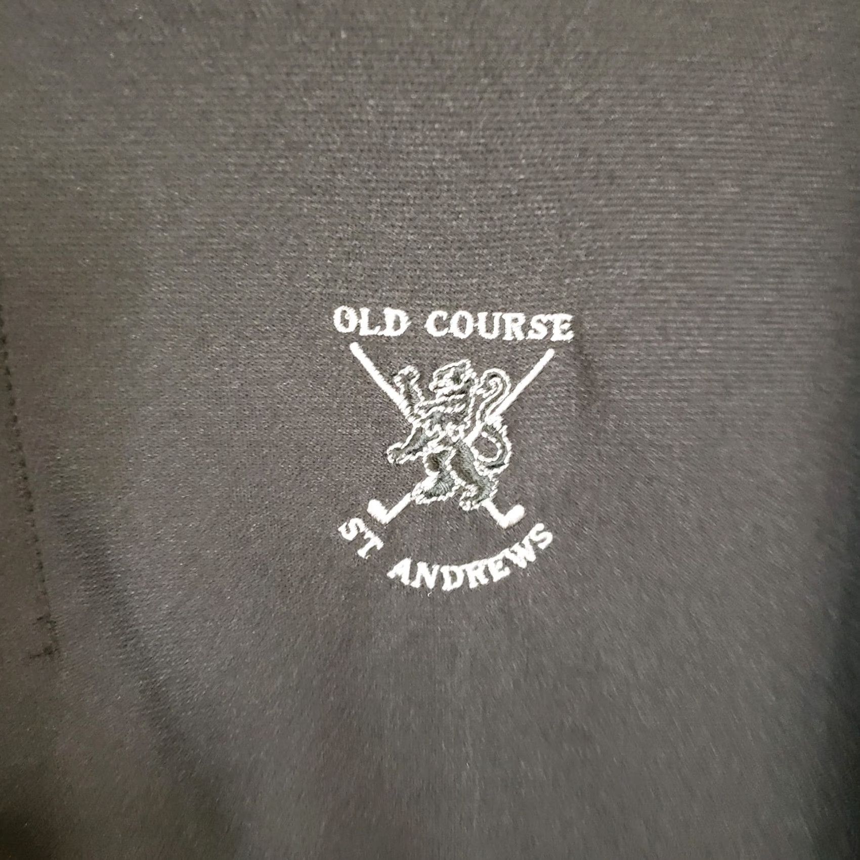 Cutter & Buck Cutter And Buck Polo Shirt Mens Large Black Old St. Andrews Logo Short Sleeve Golf Shirt Size US L / EU 52-54 / 3 - 4 Thumbnail