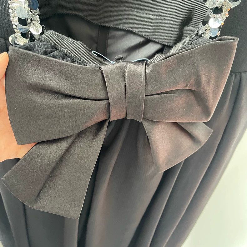 Prada Prada Black women's shiny diamond banquet dress 2501-Nextar Size XS / US 0-2 / IT 36-38 - 4 Thumbnail