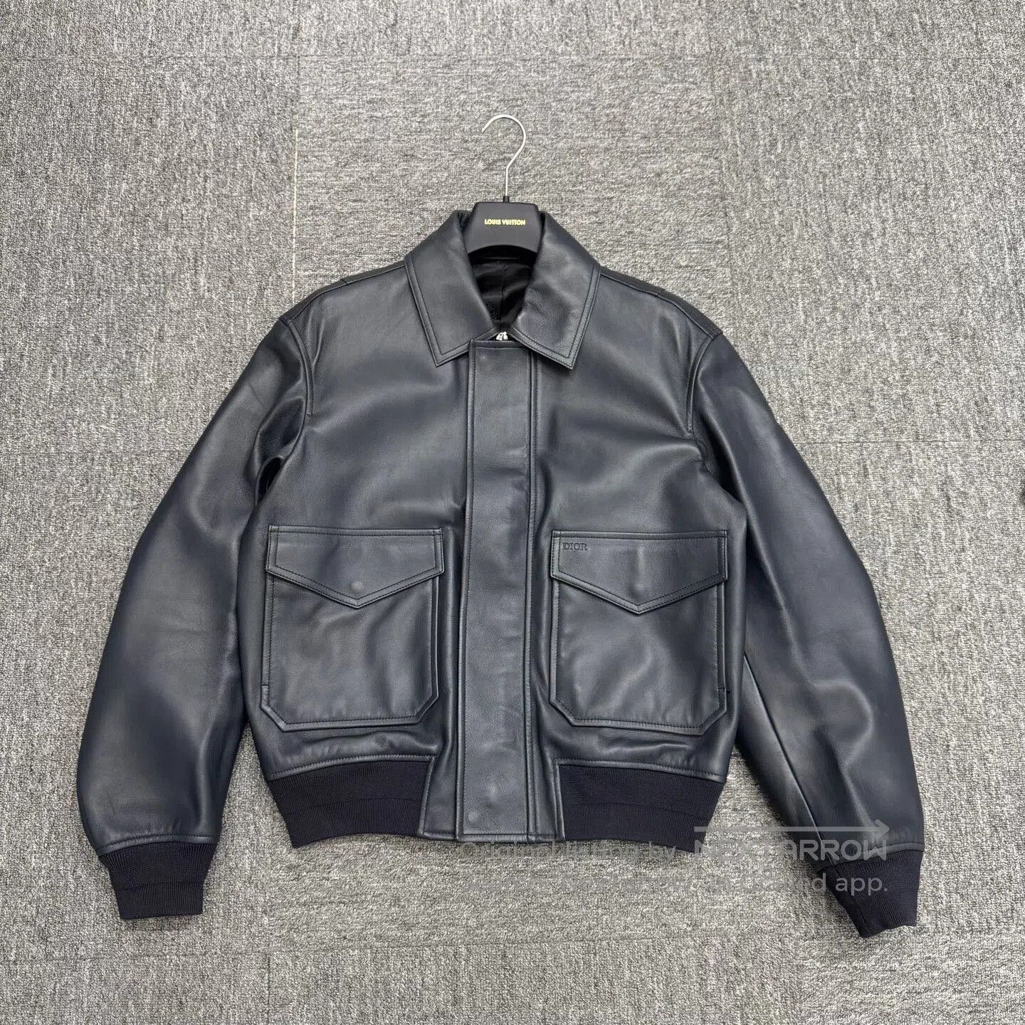 Dior dior embossed leather jacket in black. Size US L / EU 52-54 / 3 - 1 Thumbnail