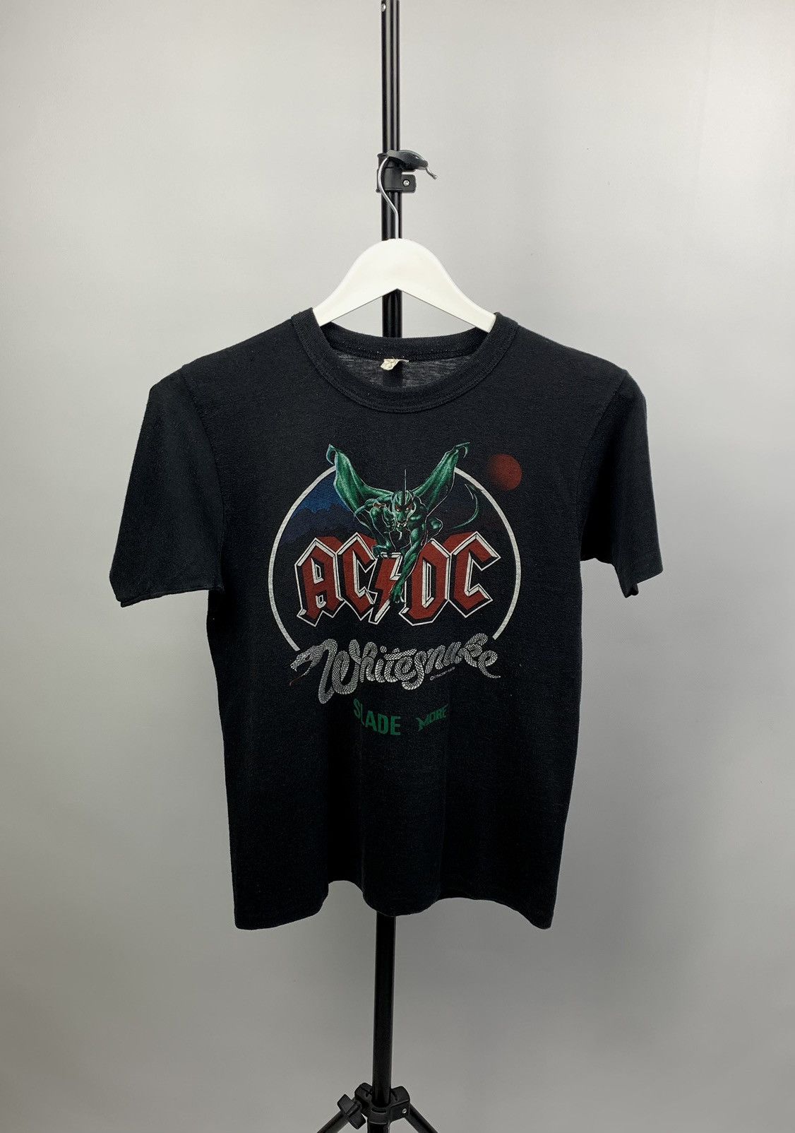 Vintage rare AC DC Shirt T World Tour monsters of rock Tee 1981 80s ...