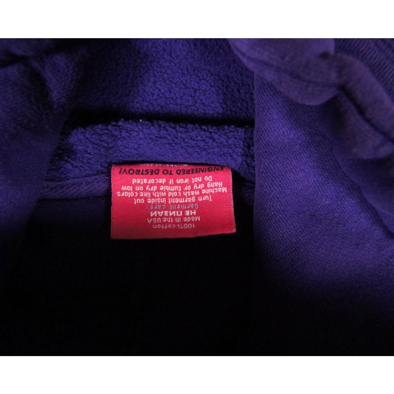 Vintage VINTAGE Mishka NYC Hoodie Mens Medium Purple Eyeball Skateboard Logo Pullover Streetwear Size US M / EU 48-50 / 2 - 7 Thumbnail