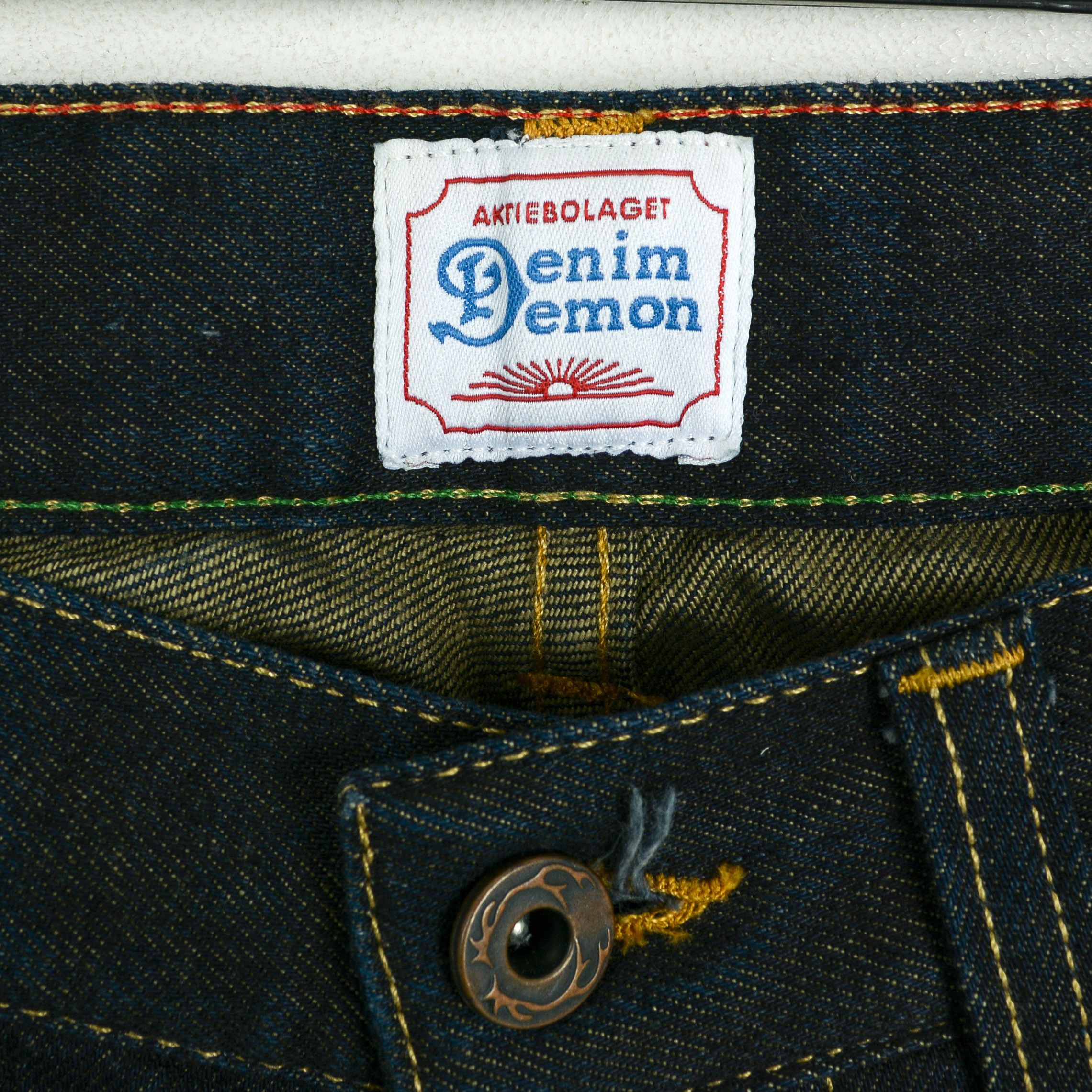 Denim Demon Aktiebolaget Mens W29 L32 Slim Taper Raw Selvage Jeans Pants Size US 29 - 3 Thumbnail