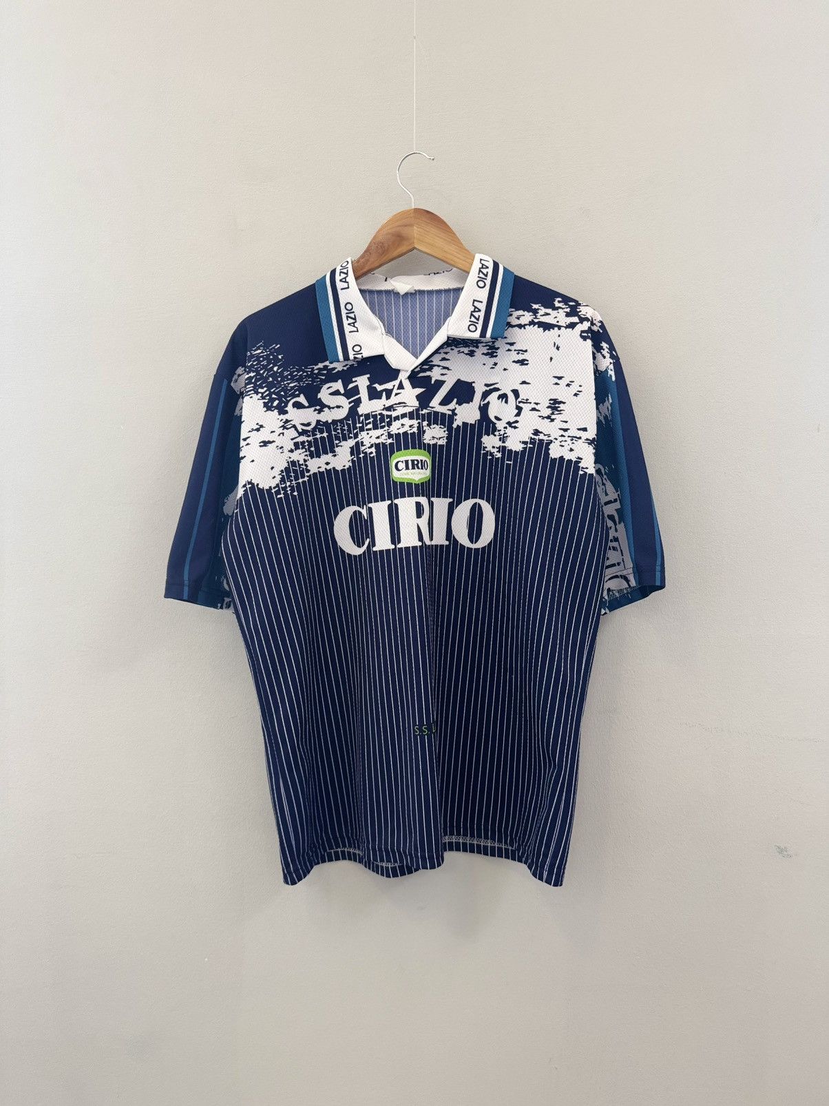 LAZIO ITALY 96-97 VINTAGE RETRO SHIRT JERSEY AWAY MANCINI