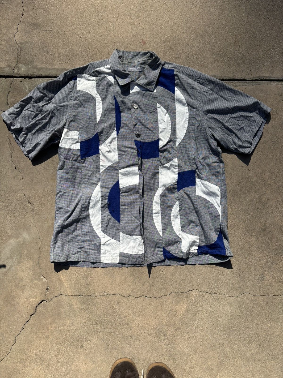 Comme des Garcons CDG HOMME MULTI CIRCLE SHIRT AD2002 SS2002 - FITS LARGE Size US L / EU 52-54 / 3 - 1 Thumbnail
