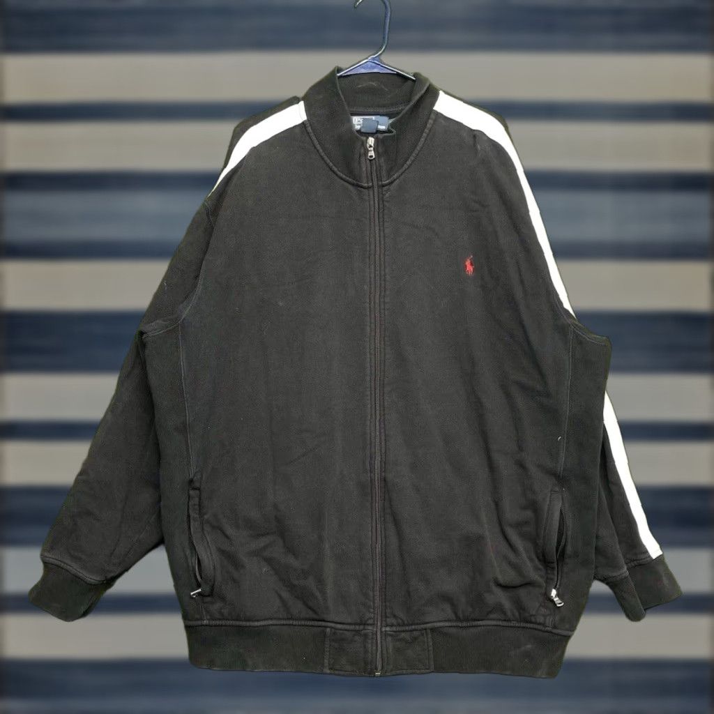 Polo Ralph Lauren VINTAGE Polo Ralph Lauren Full Zip Sweatshirt Men 3XLT Black Mock Neck Jacket Size US XXL / EU 58 / 5 - 1 Thumbnail