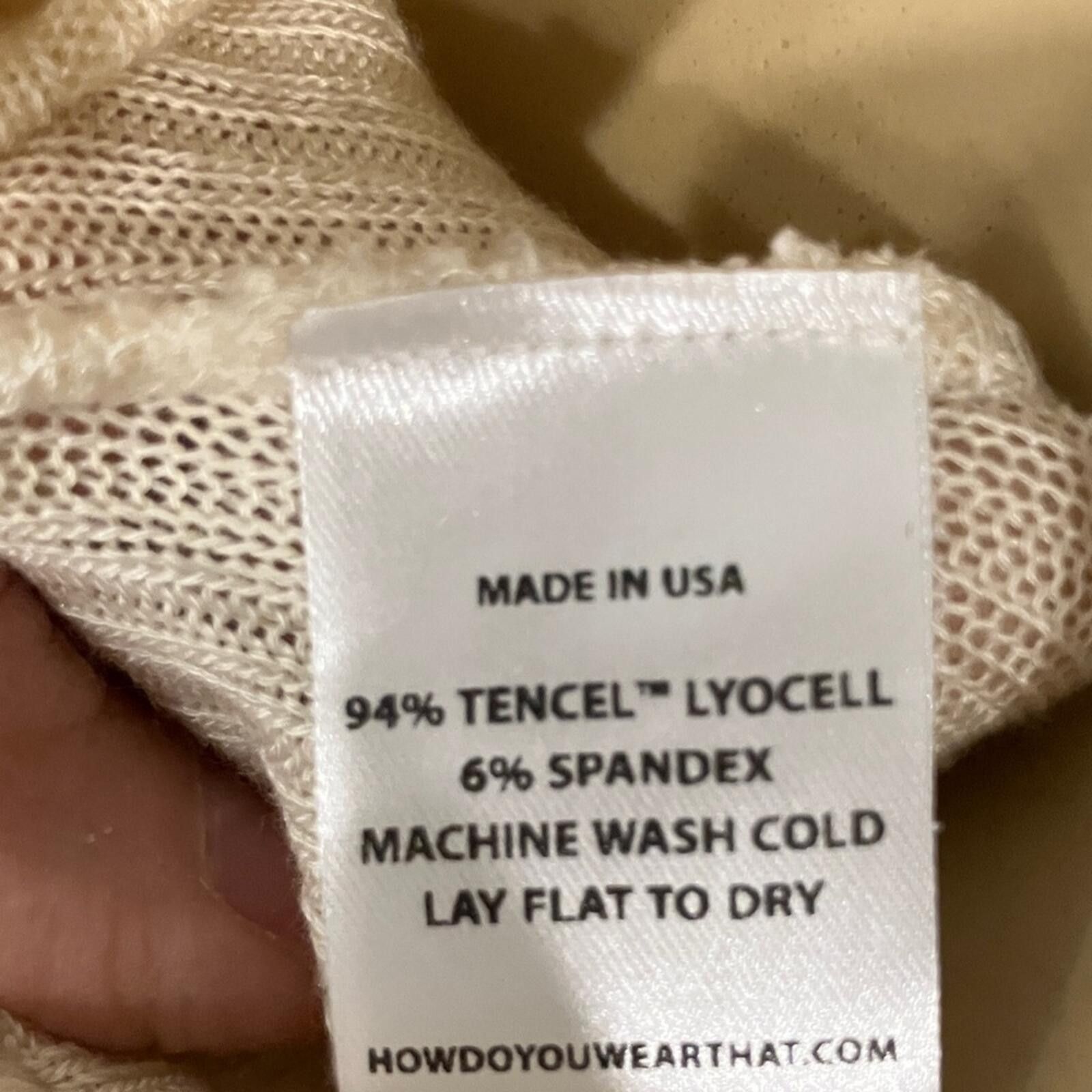 The Unbranded Brand NWOT Elegant Cream Ribbed Pajama Pants Size ONE SIZE - 7 Thumbnail