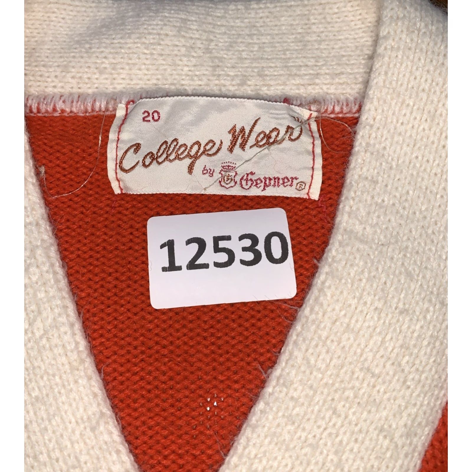 Vintage VINTAGE Clemson Tigers College Wear V Neck Sweater Small-12530 Ladies S Orange Embroidered Bell Sleeve Knitted Pullover College Theme Casual Womens Size S / US 4 / IT 40 - 2 Thumbnail
