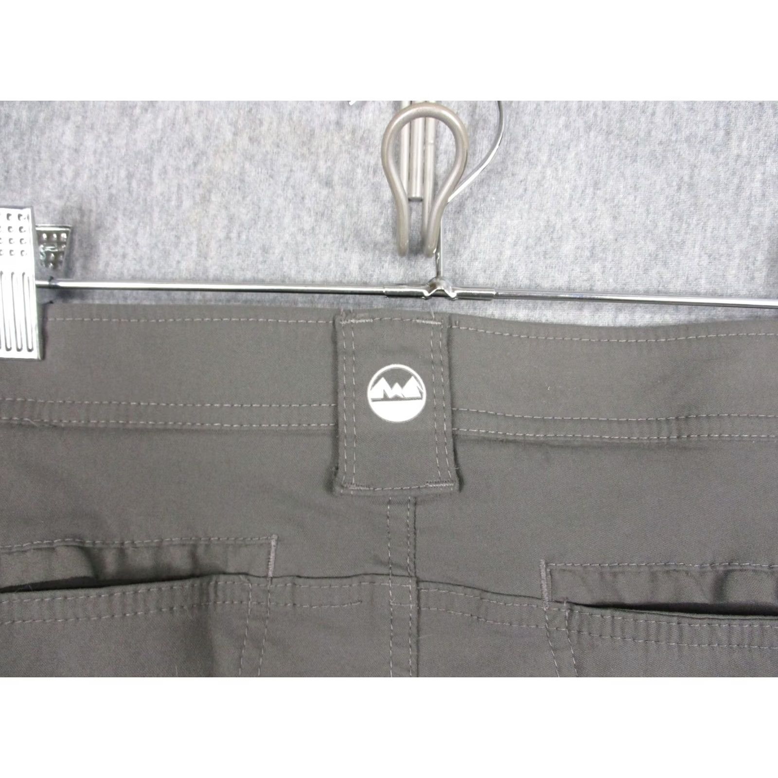 Vintage Pants Mens 34x31 Gray Cargo Nylon Stretch Hiking Outdoor Zip Pockets Travel Size US 34 / EU 50 - 4 Thumbnail