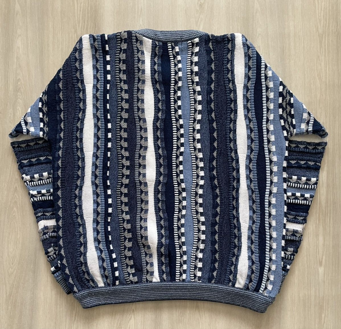 Protege Vintage Protege Coogi Style Textured Knit Sweater Sz XL Size US XL / EU 56 / 4 - 6 Thumbnail