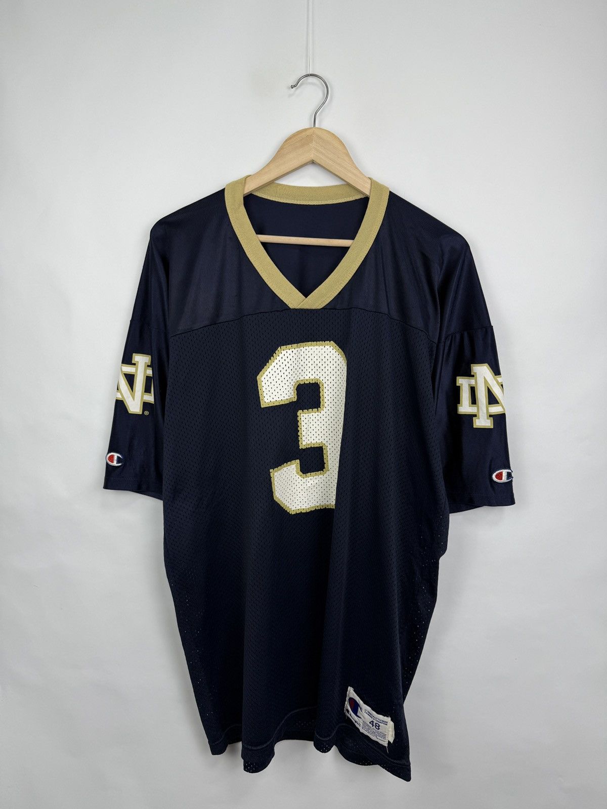 Champion 🇺🇸 Vintage 90s Champion Notre Dame Fighting Irish Jersey USA Size US L / EU 52-54 / 3 - 2 Thumbnail