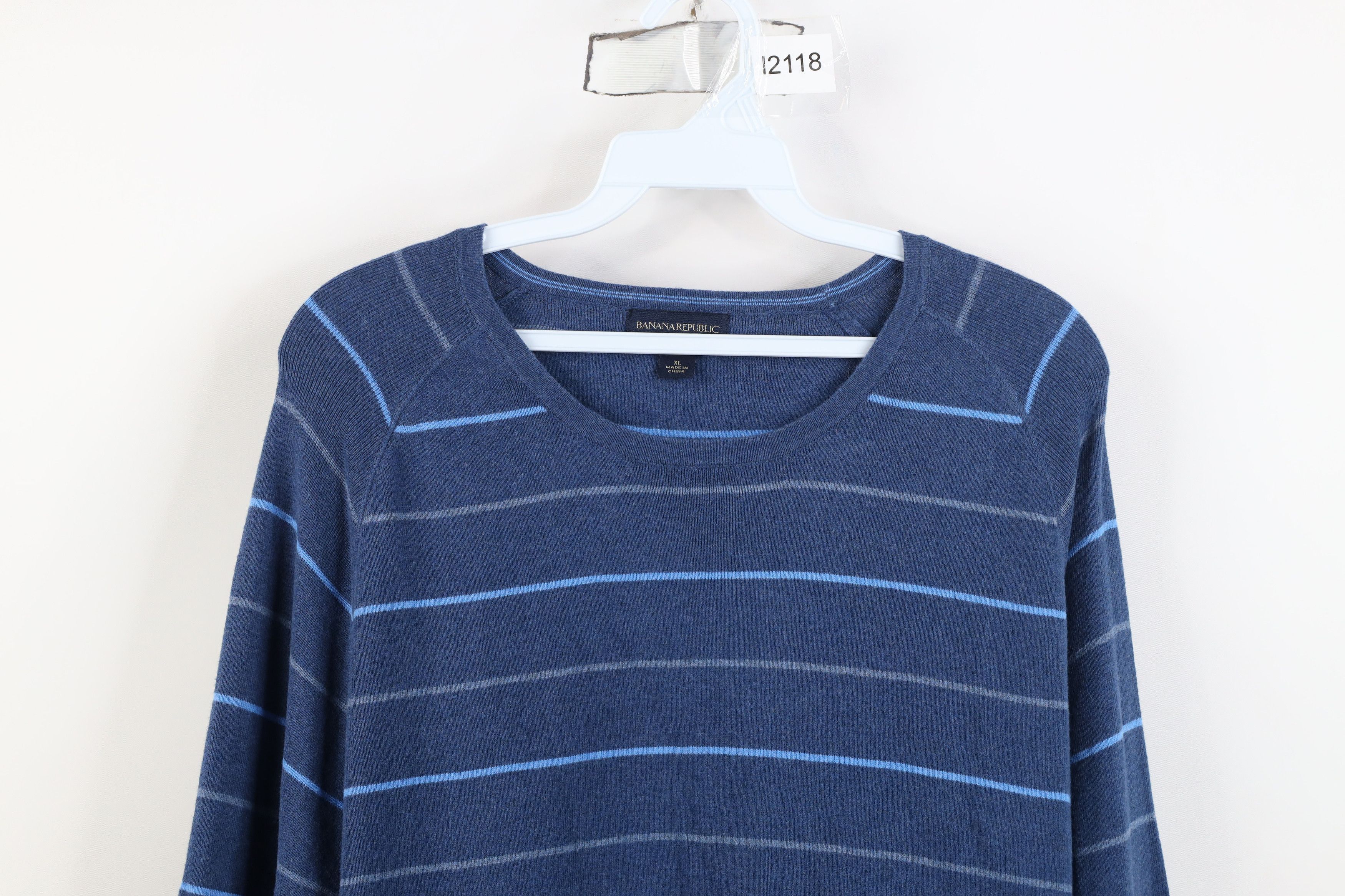 Banana Republic Vintage Y2K Banana Republic Cotton Ribbed Knit Sweater Size US XL / EU 56 / 4 - 2 Thumbnail
