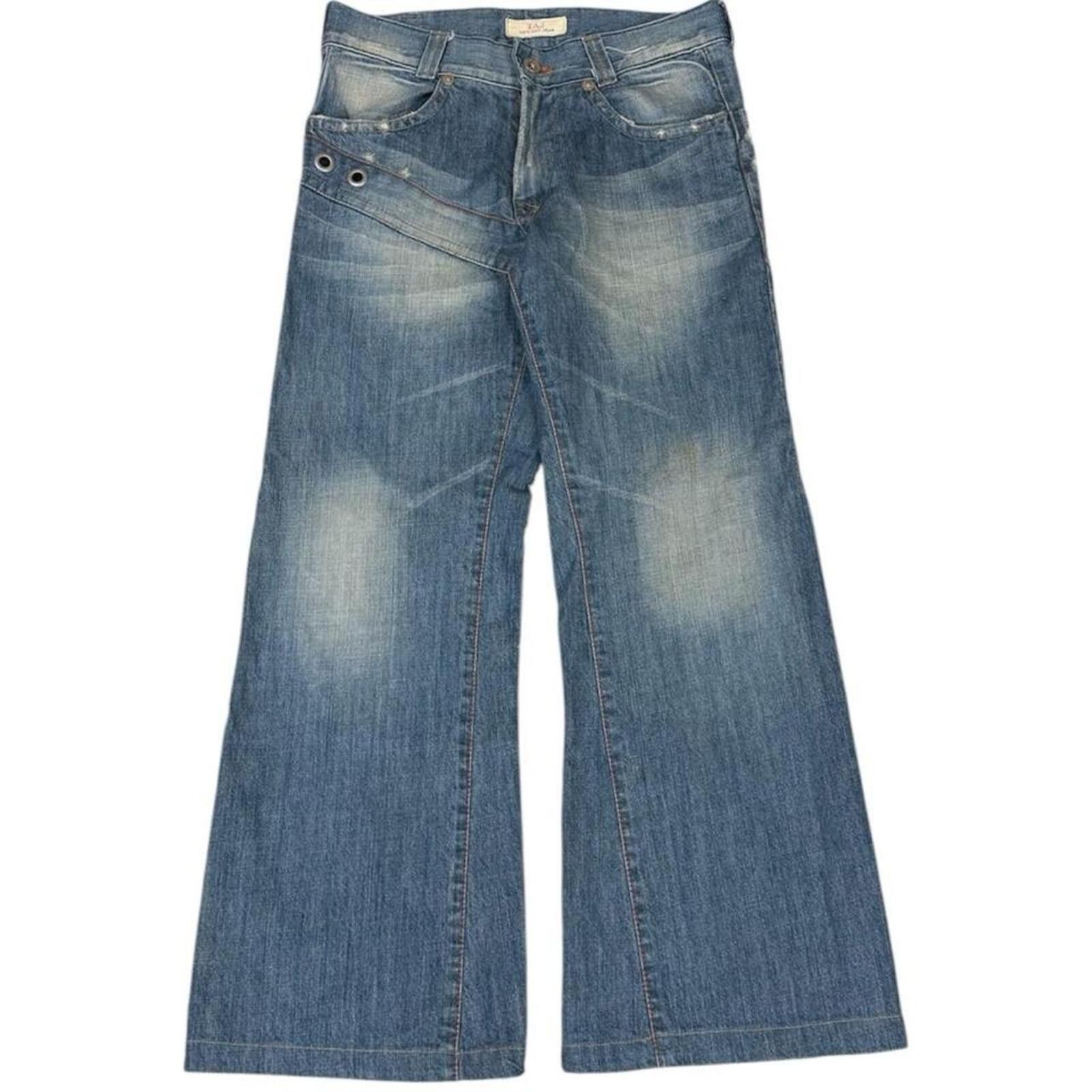 True Religion Two ant baggy style unique denim jeans Size US 31 - 1 Thumbnail