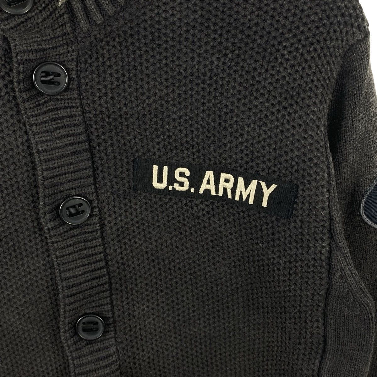 Avirex AVIREX U.S ARMY Military Knit Cardigan Sweater Button Up Size US L / EU 52-54 / 3 - 10 Thumbnail