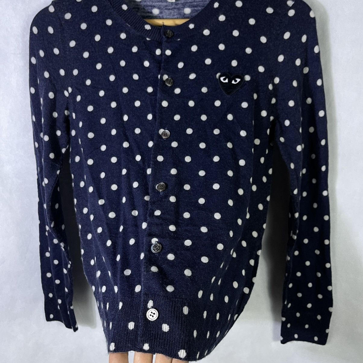 Comme des Garcons PLAY Rare! Comme Des Garcons Polka Dot Cardigan Shirt Size S / US 4 / IT 40 - 4 Thumbnail