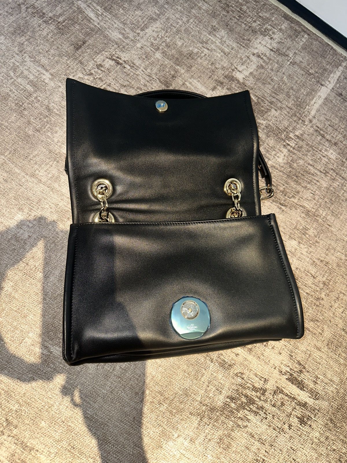 Valentino VALENTINO VLOGO Chain Leather Shoulder Bag Size ONE SIZE - 9 Thumbnail